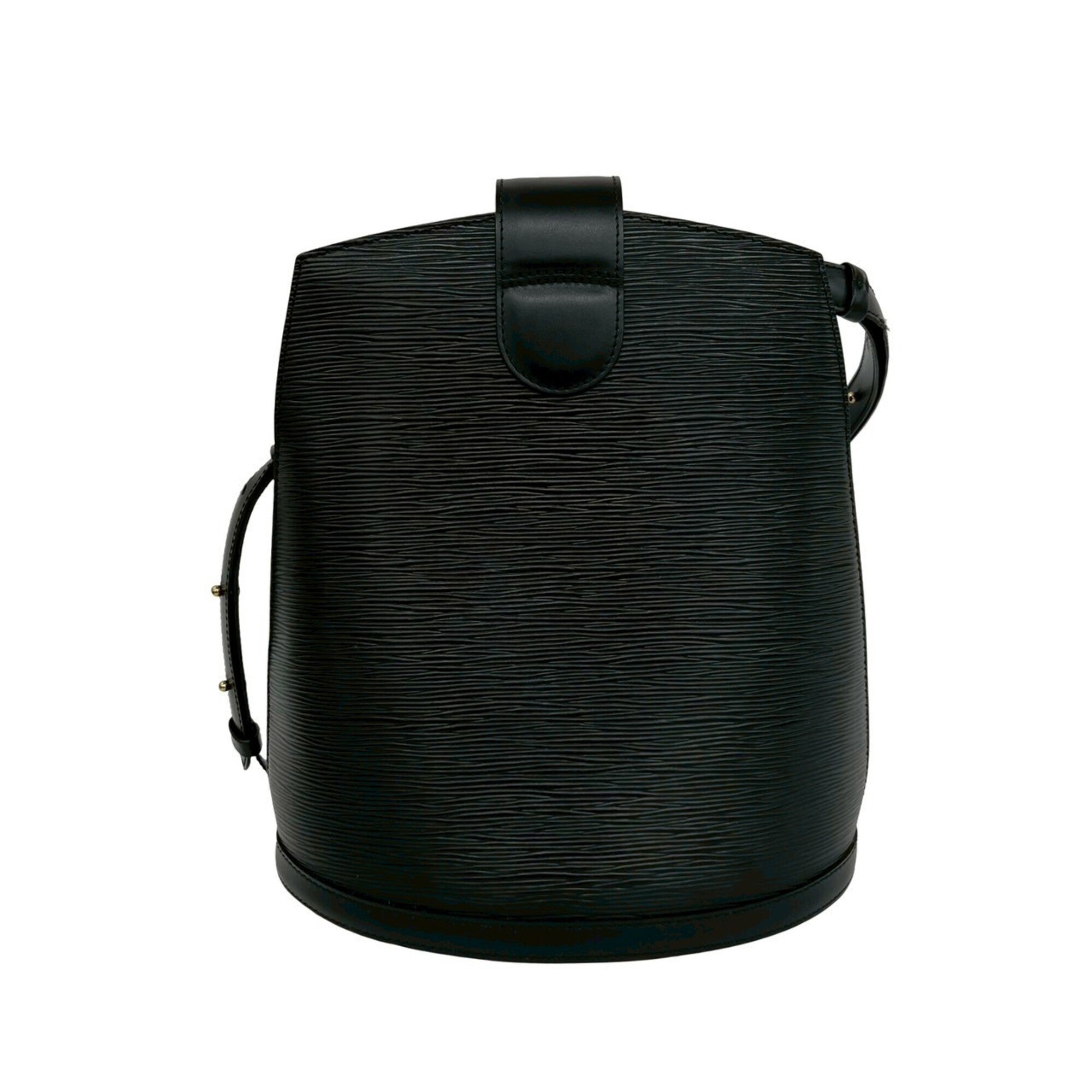 Louis Vuitton Black Leather Shoulder Bag (Pre-Owned)