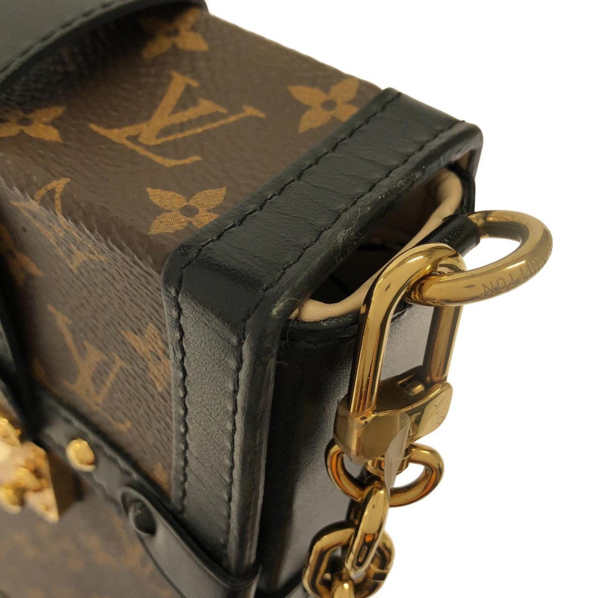 Louis Vuitton Marron Coated Canvas Pochette Shoulder Bag (Pre-Owned)
