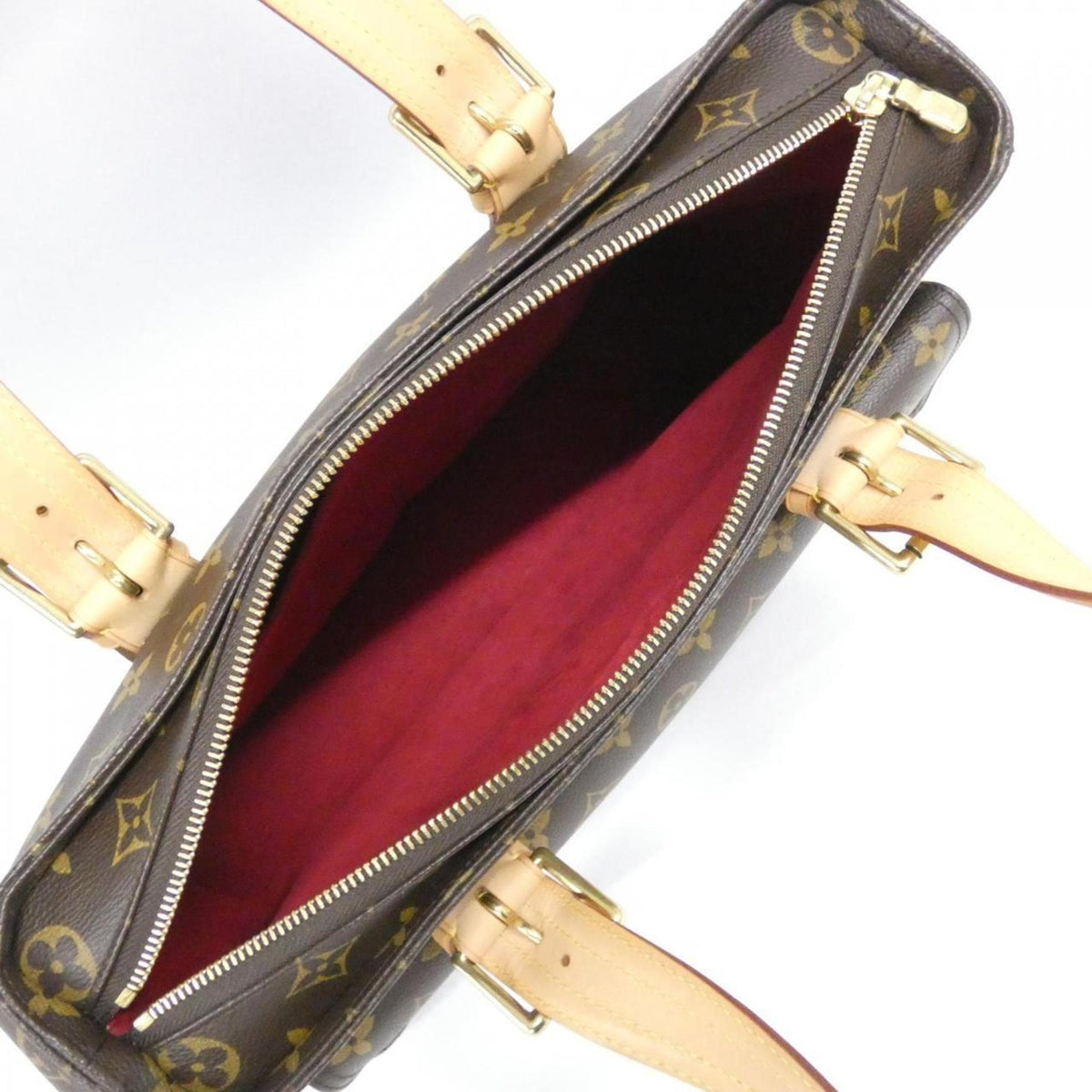 Louis Vuitton Monogram Marron Coated Canvas Handbag (Pre-Owned)