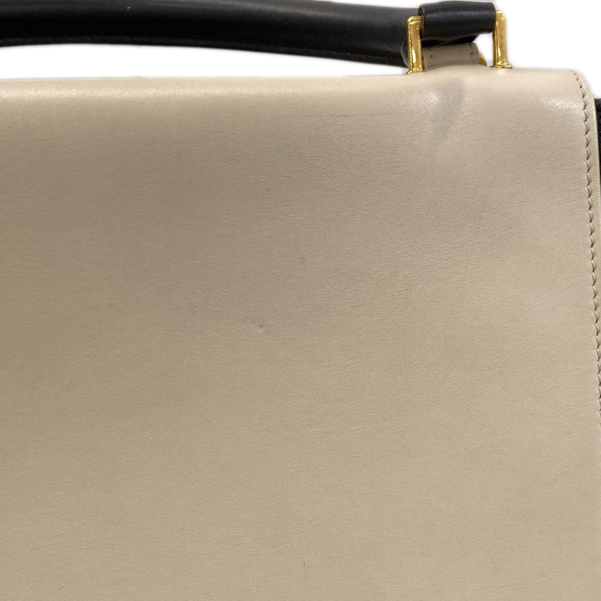 Celine Trapeze Black White Leather Handbag (Pre-Owned)