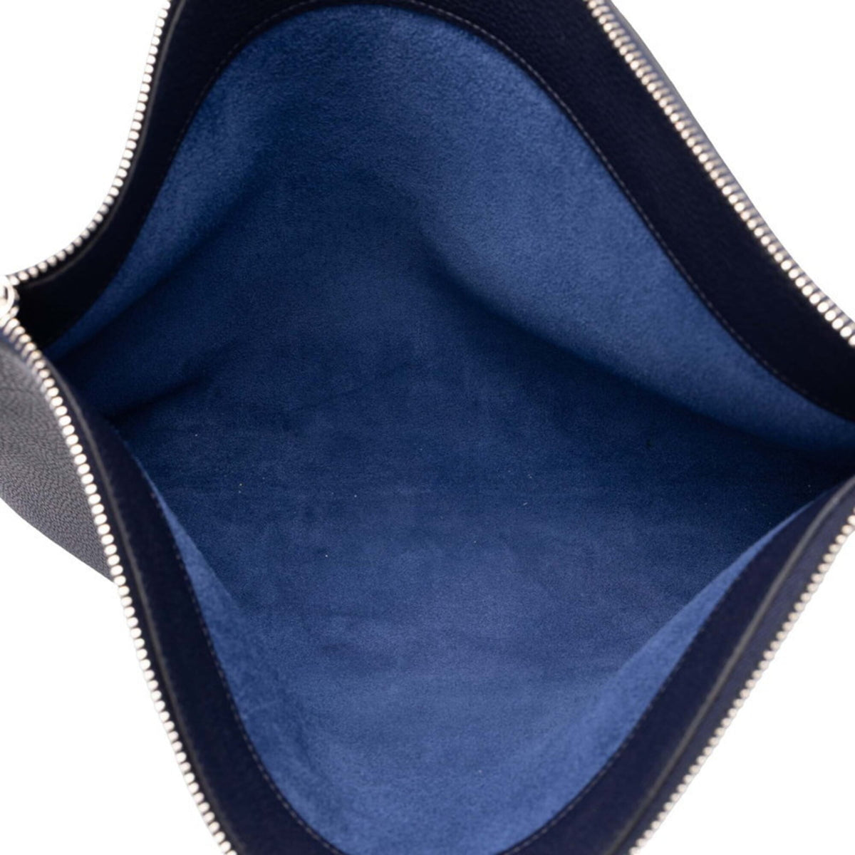 Hermes Navy Togo Leather Clutch Bag (Pre-Owned)