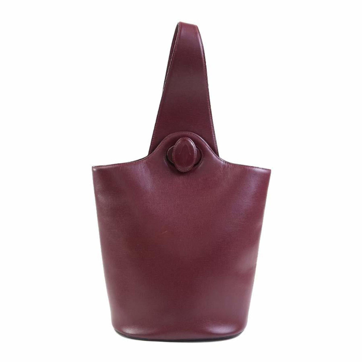 Cartier Burgundy Leather Shoulder Bag (Pre-Owned)