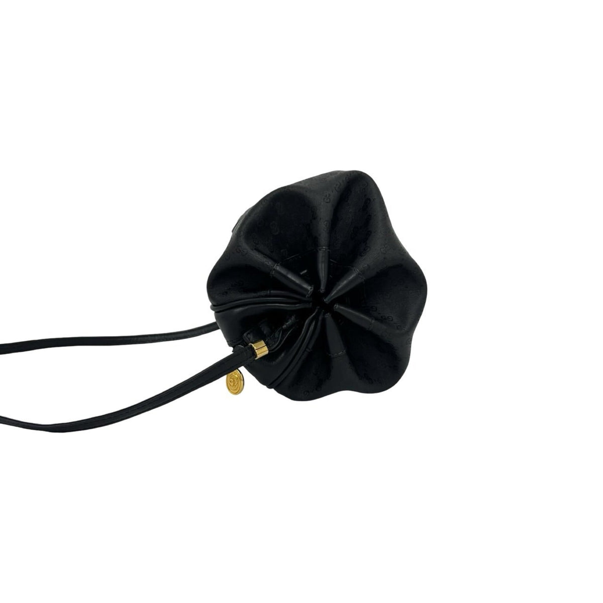 Gucci Black Pvc Leather Pochette Shoulder Bag (Pre-Owned)