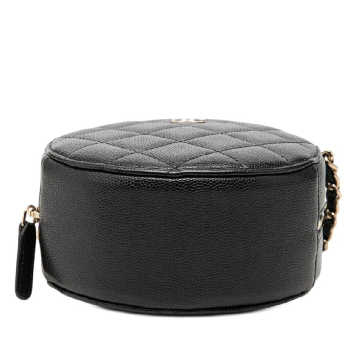 Chanel Black Grained Calfskin Shoulder Bag (Pre-Owned)