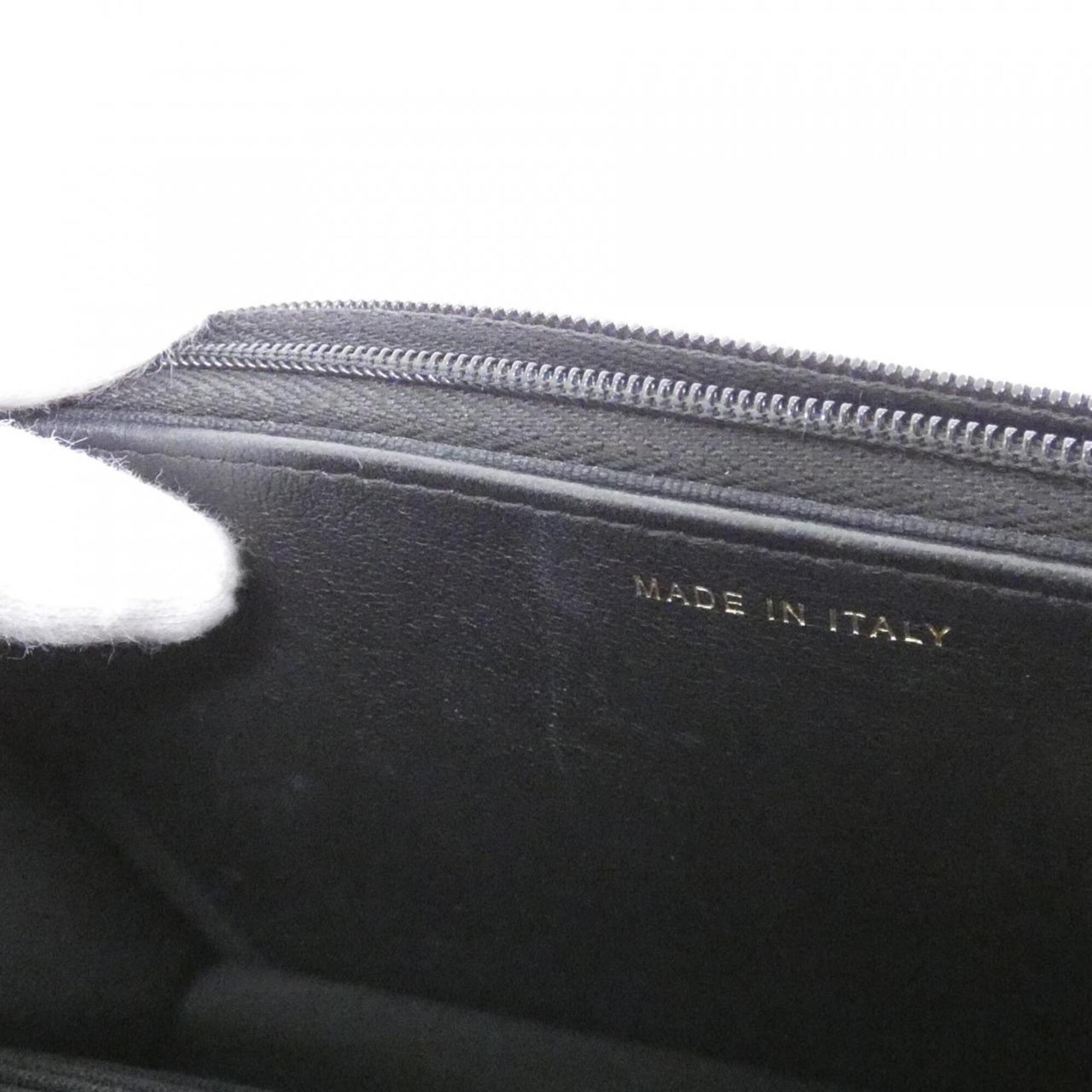 Chanel Black Leather Chain/Shoulder Wallet (Pre-Owned)