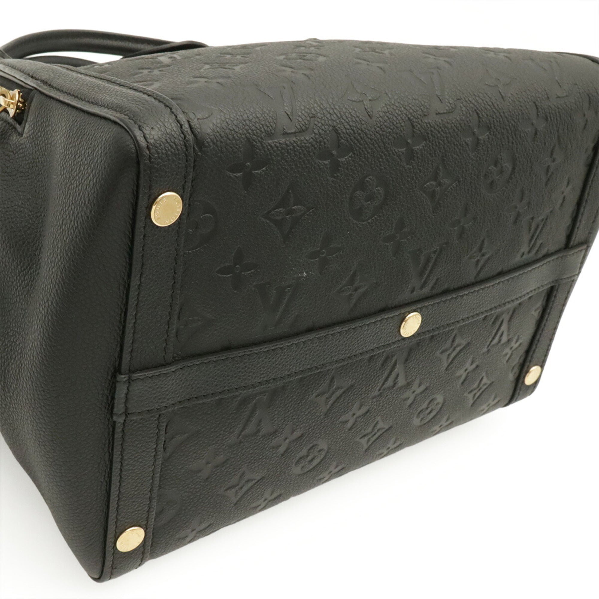 Louis Vuitton Noir Monogram Empreinte Leather Handbag Tote Bag (Pre-Owned)