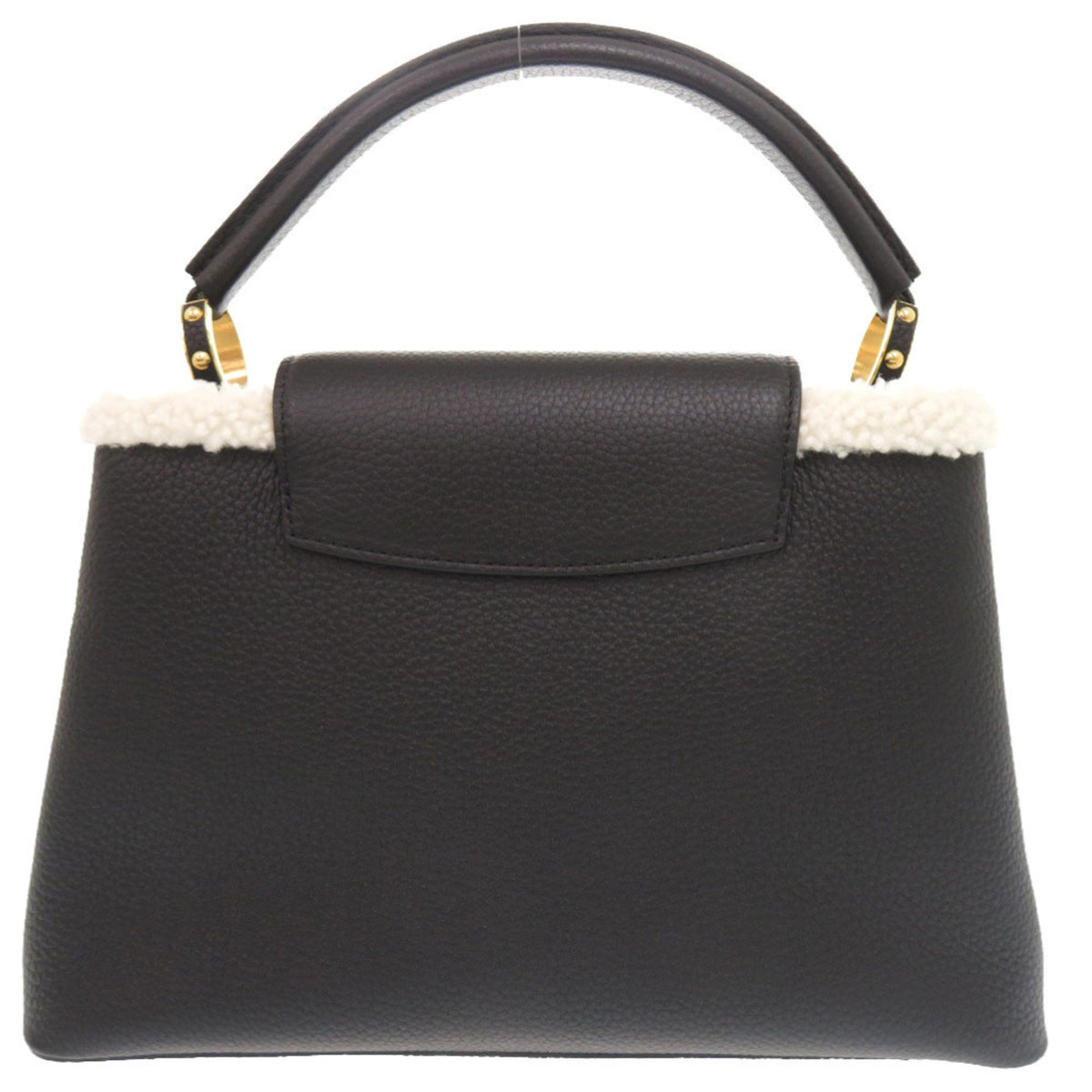 Louis Vuitton Black Leather Handbag (Pre-Owned)