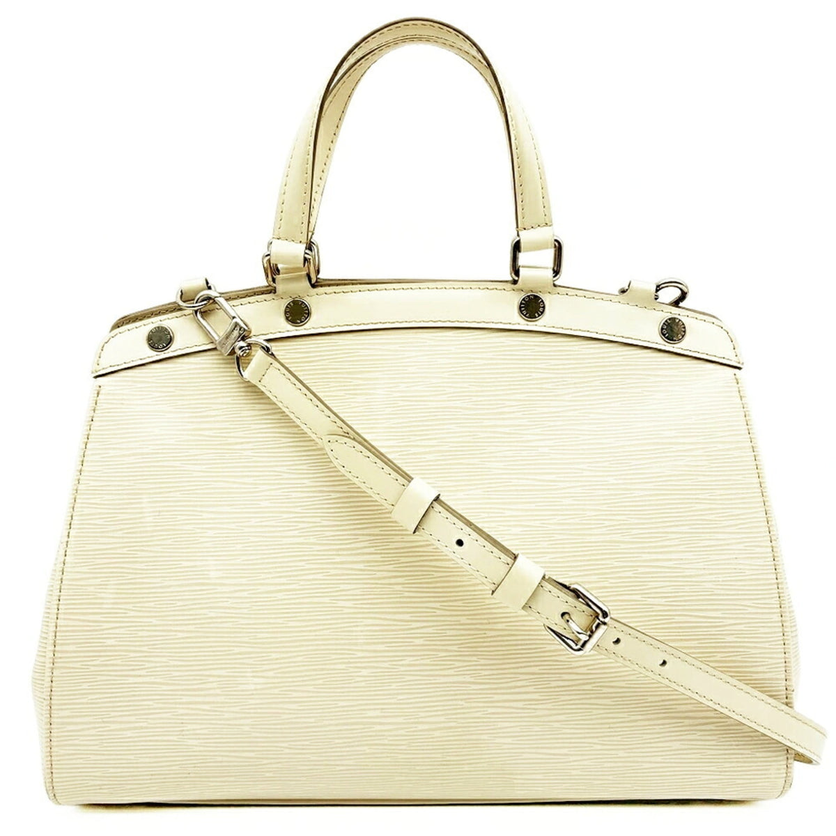 Louis Vuitton Lv Off White Epi Leather Shoulder Bag (Pre-Owned)