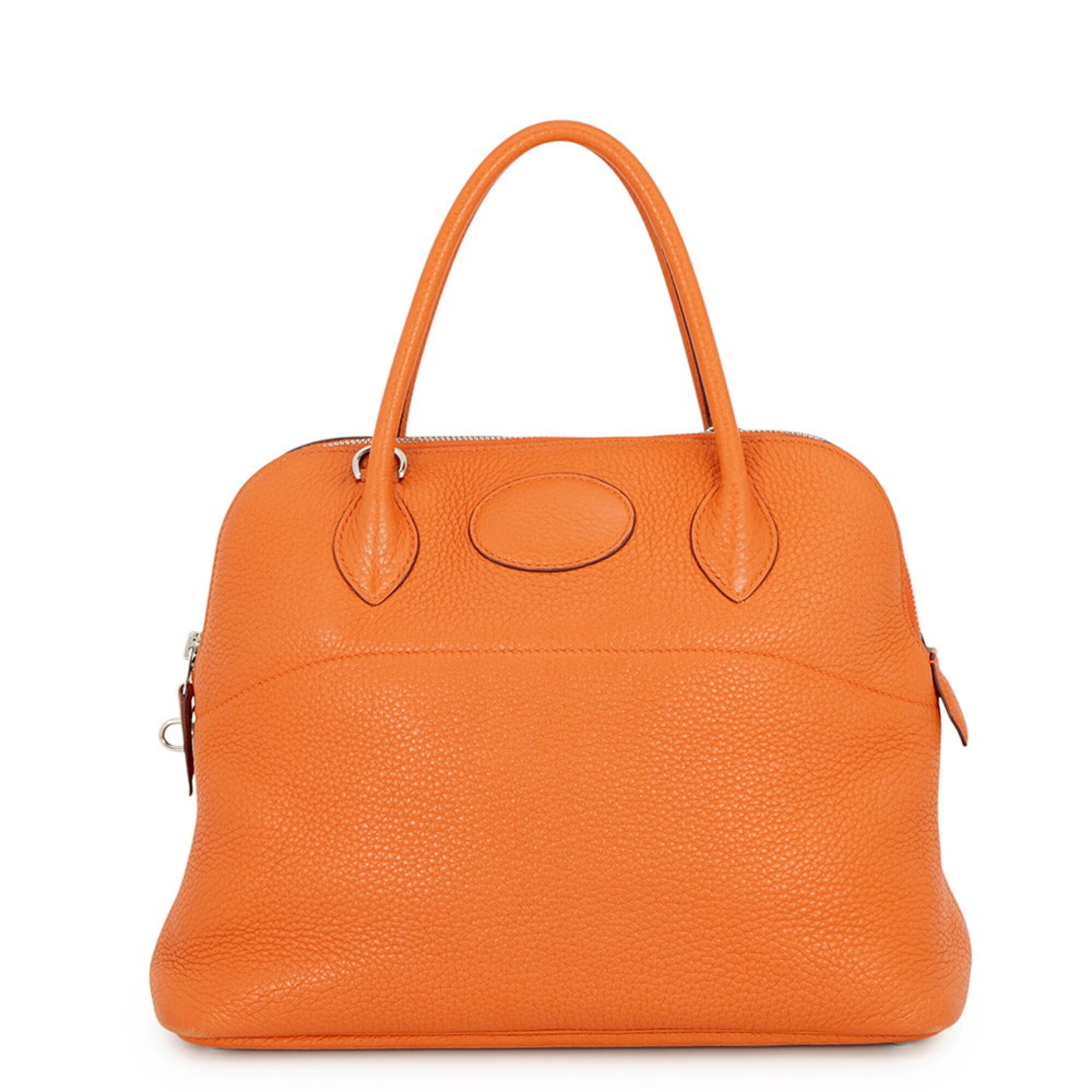 Hermes Bolide Orange Taurillon Clemence Leather Handbag Shoulder Bag (Pre-Owned)
