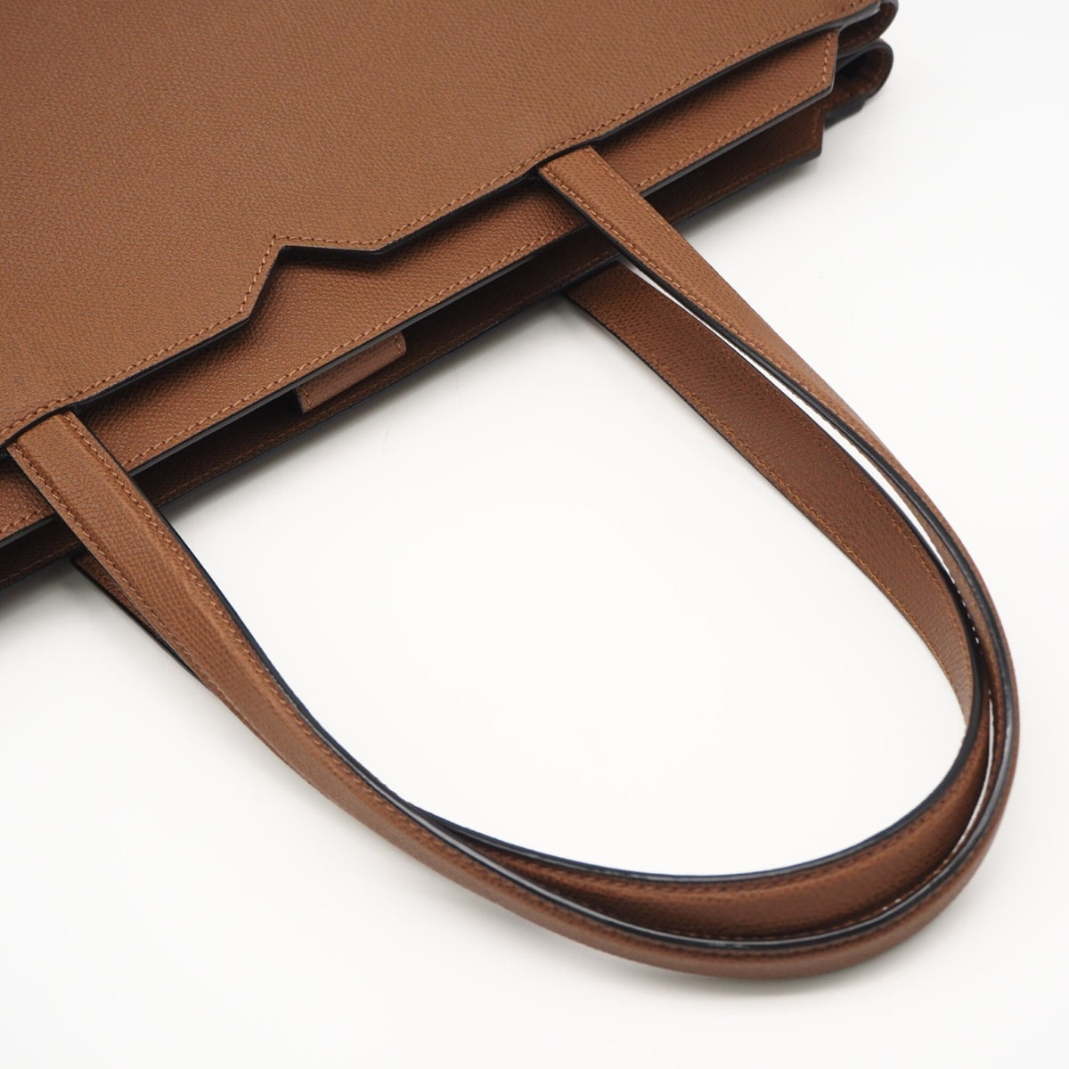 Valextra Brown Leather Handbag Shopping Bag (Pre-Owned)