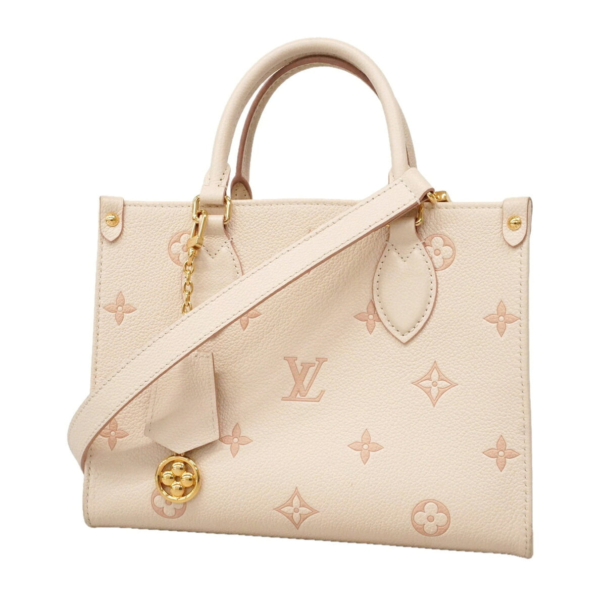 Louis Vuitton Peach White Tote Bag (Pre-Owned)