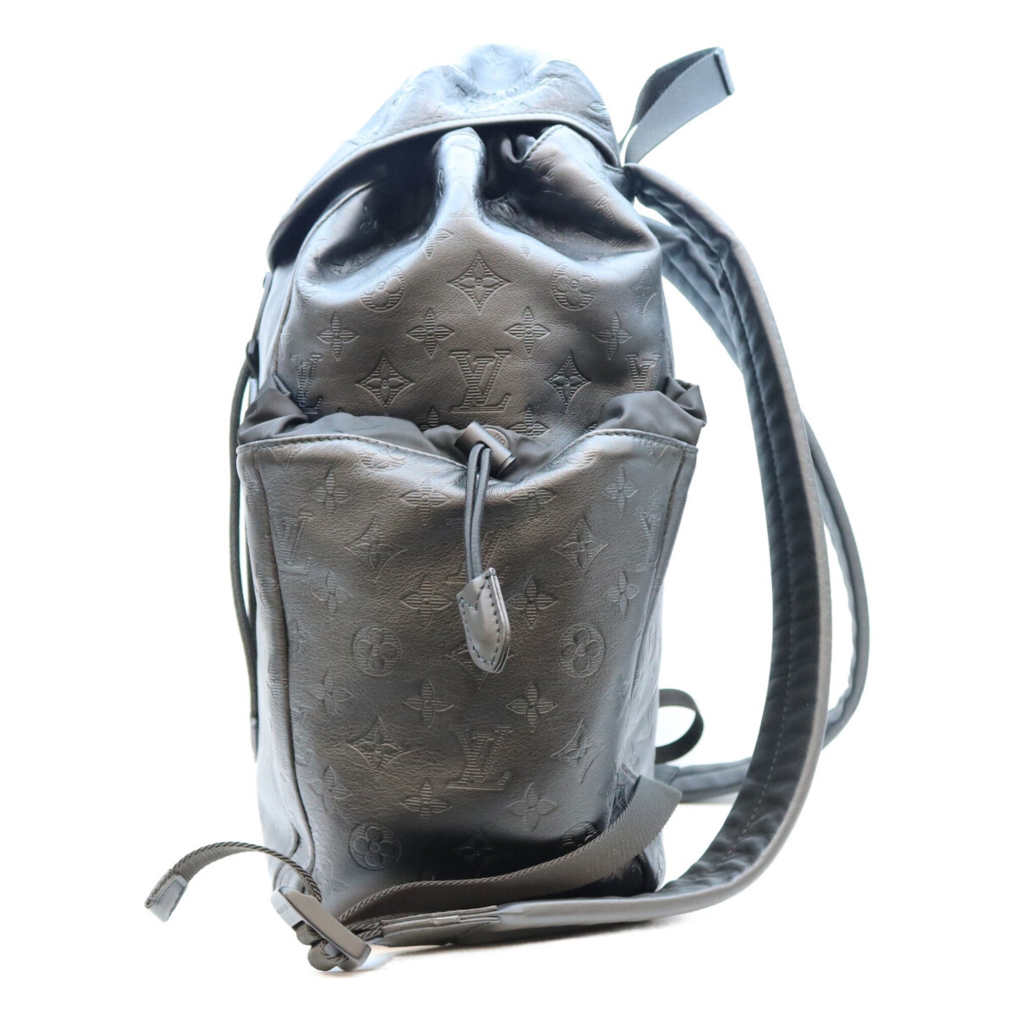 Louis Vuitton Black Monogram Shadow Backpack (Pre-Owned)