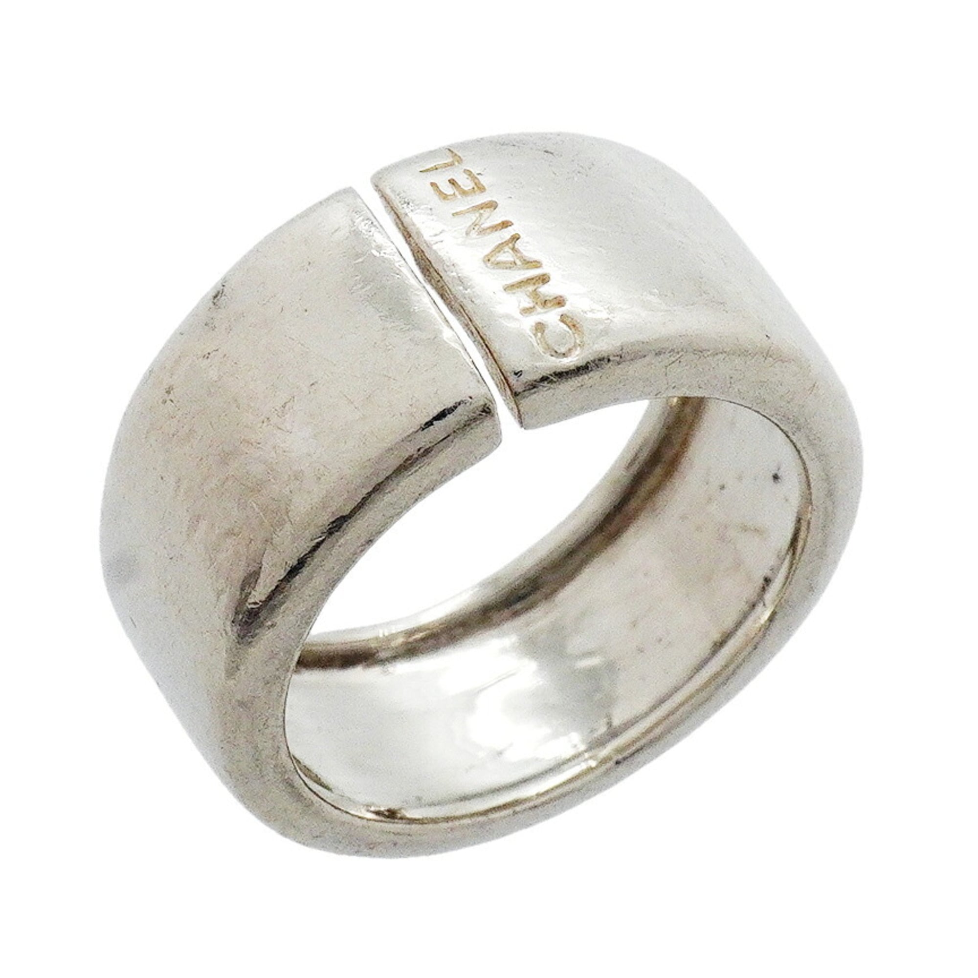 Chanel Silver 925 Band Ring (Pre-Owned)