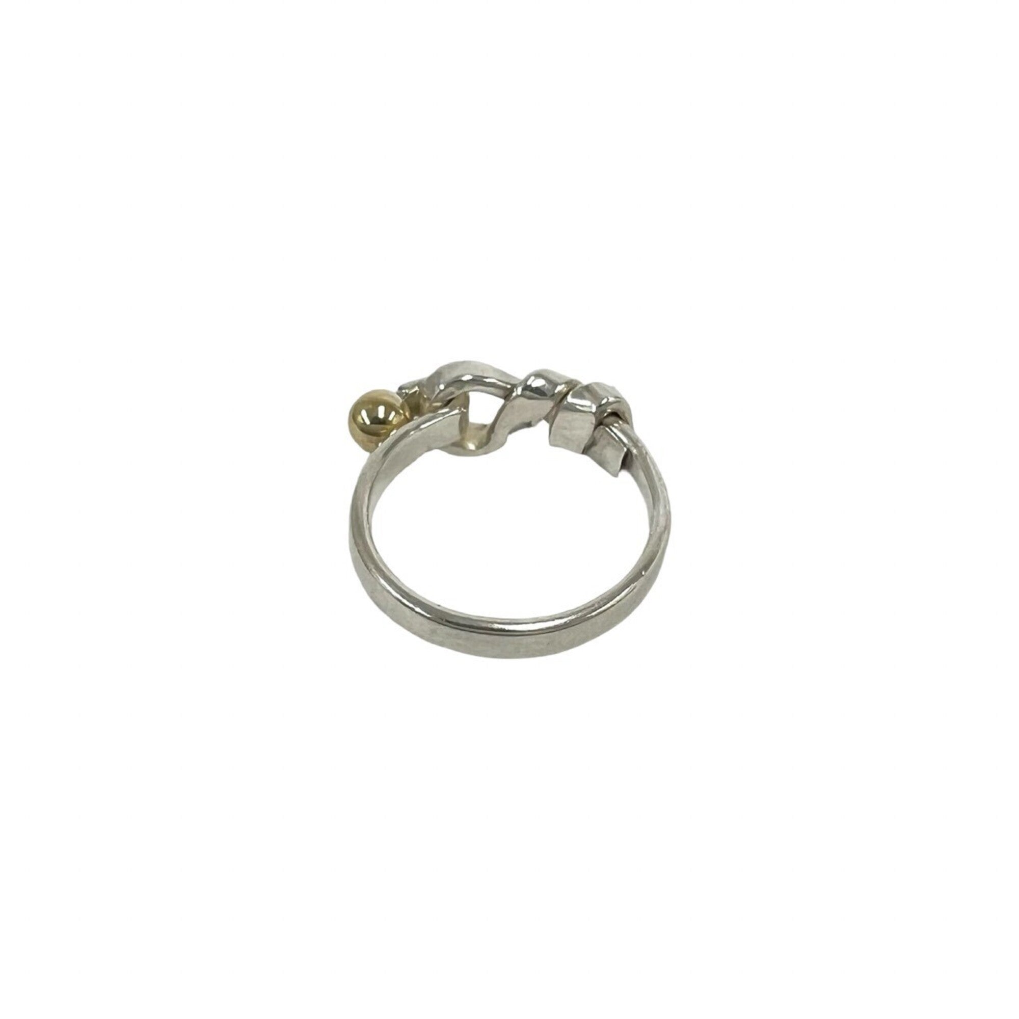 Tiffany Silver Yellow Gold (18K) Silver 925 Band Ring (Pre-Owned)