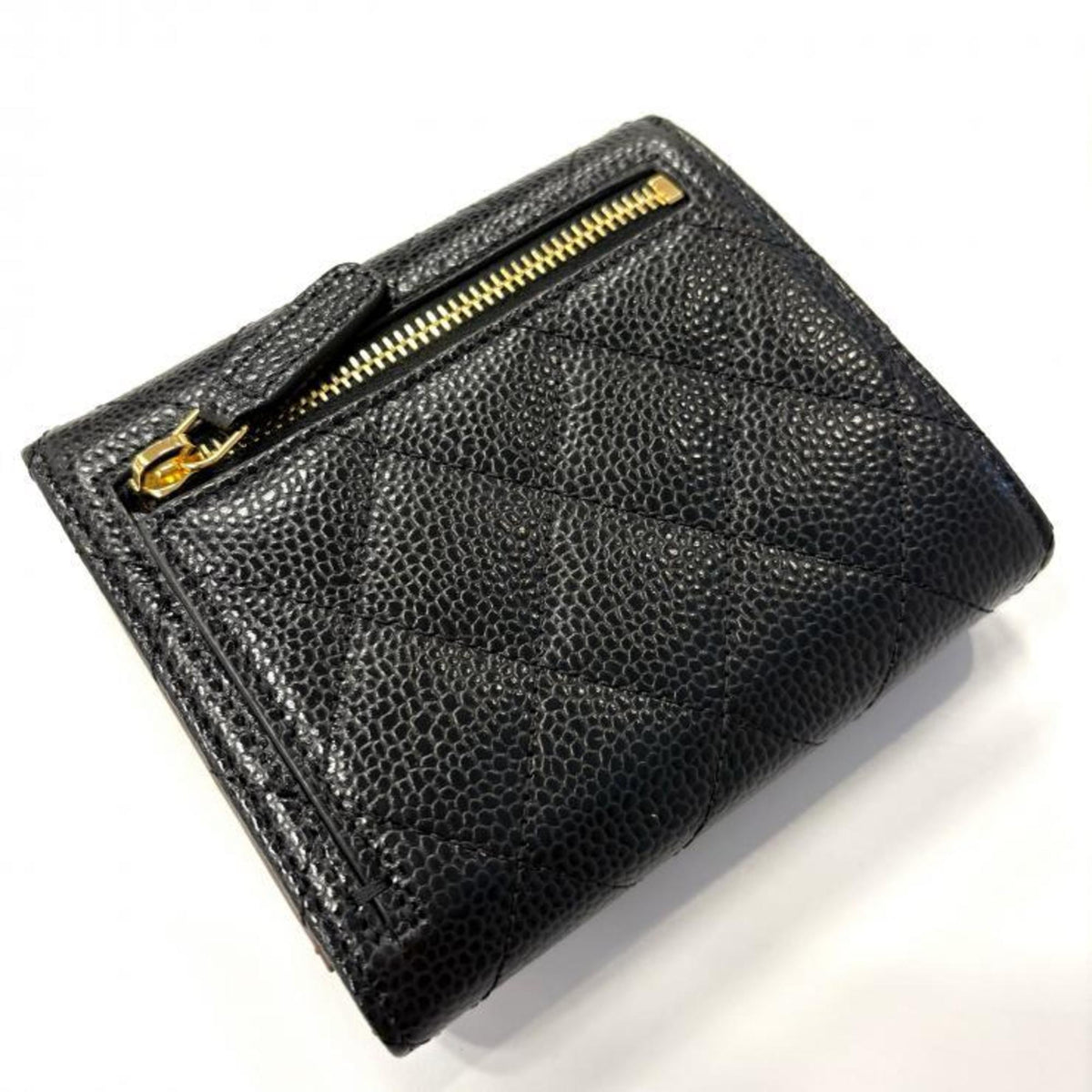 Chanel Black Leather Coin Purse/Coin Case (Pre-Owned)