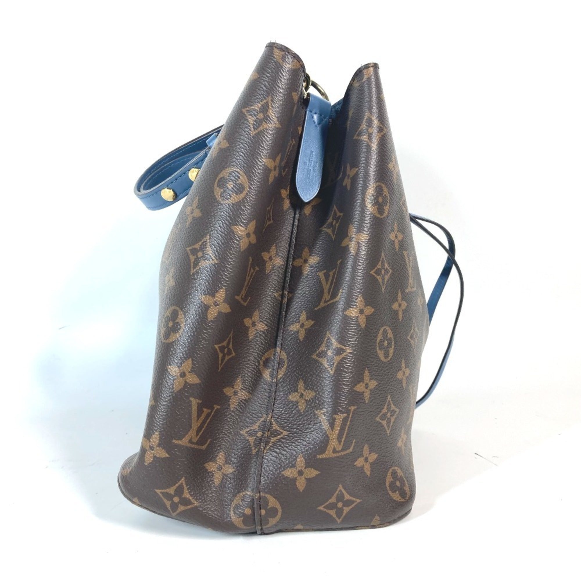 Louis Vuitton Blue Blue Jean Brown Monogram Shoulder Bag (Pre-Owned)