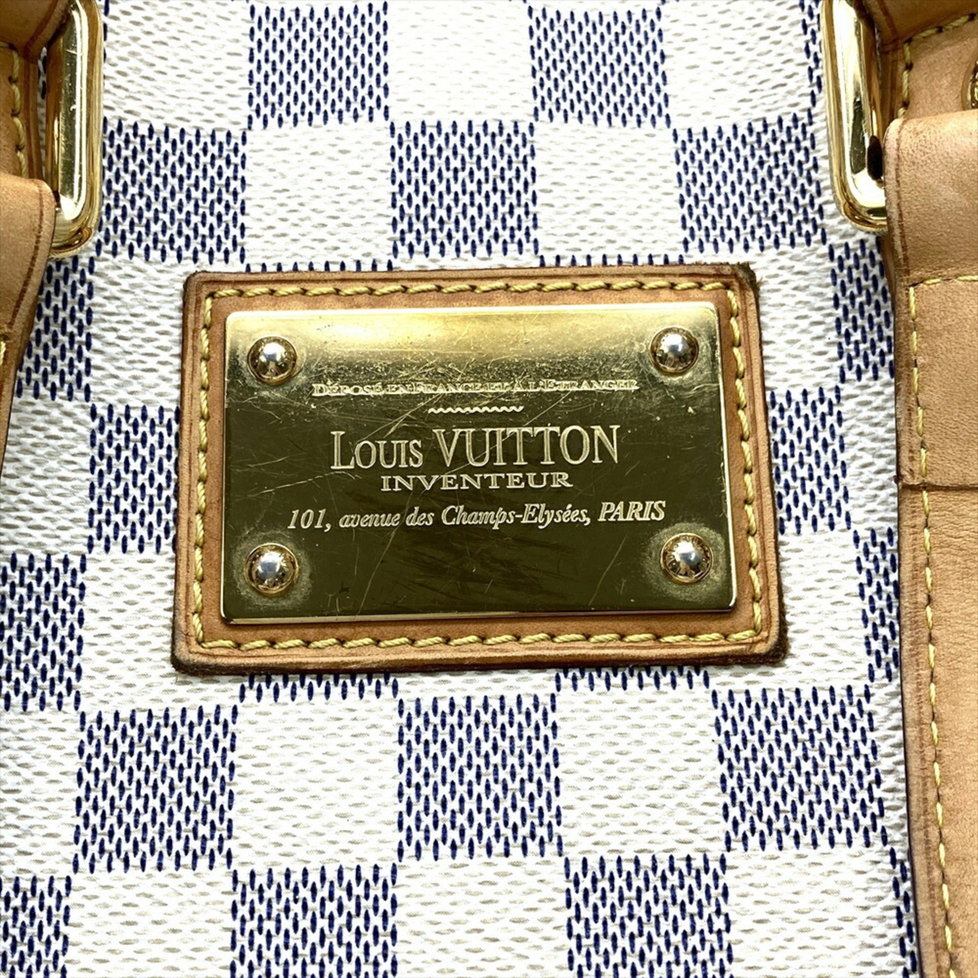 Louis Vuitton Damier Azur White Damier Azur Tote Bag (Pre-Owned)