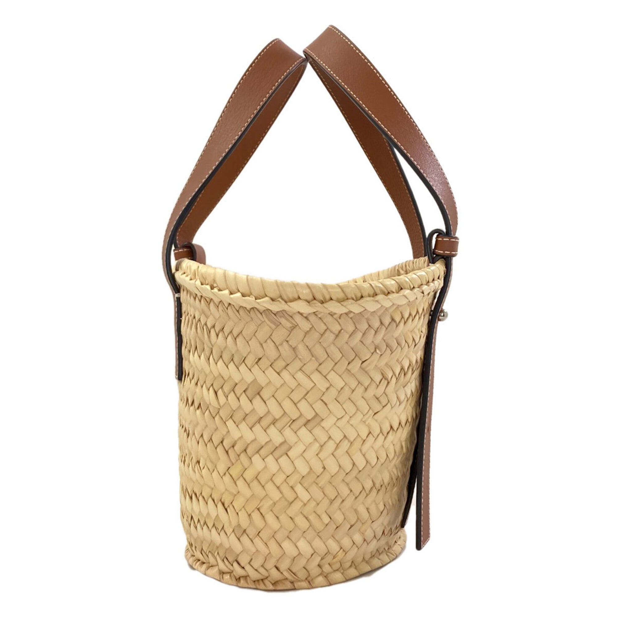 Loewe Brown Leather Basket Tote Bag (Pre-Owned)