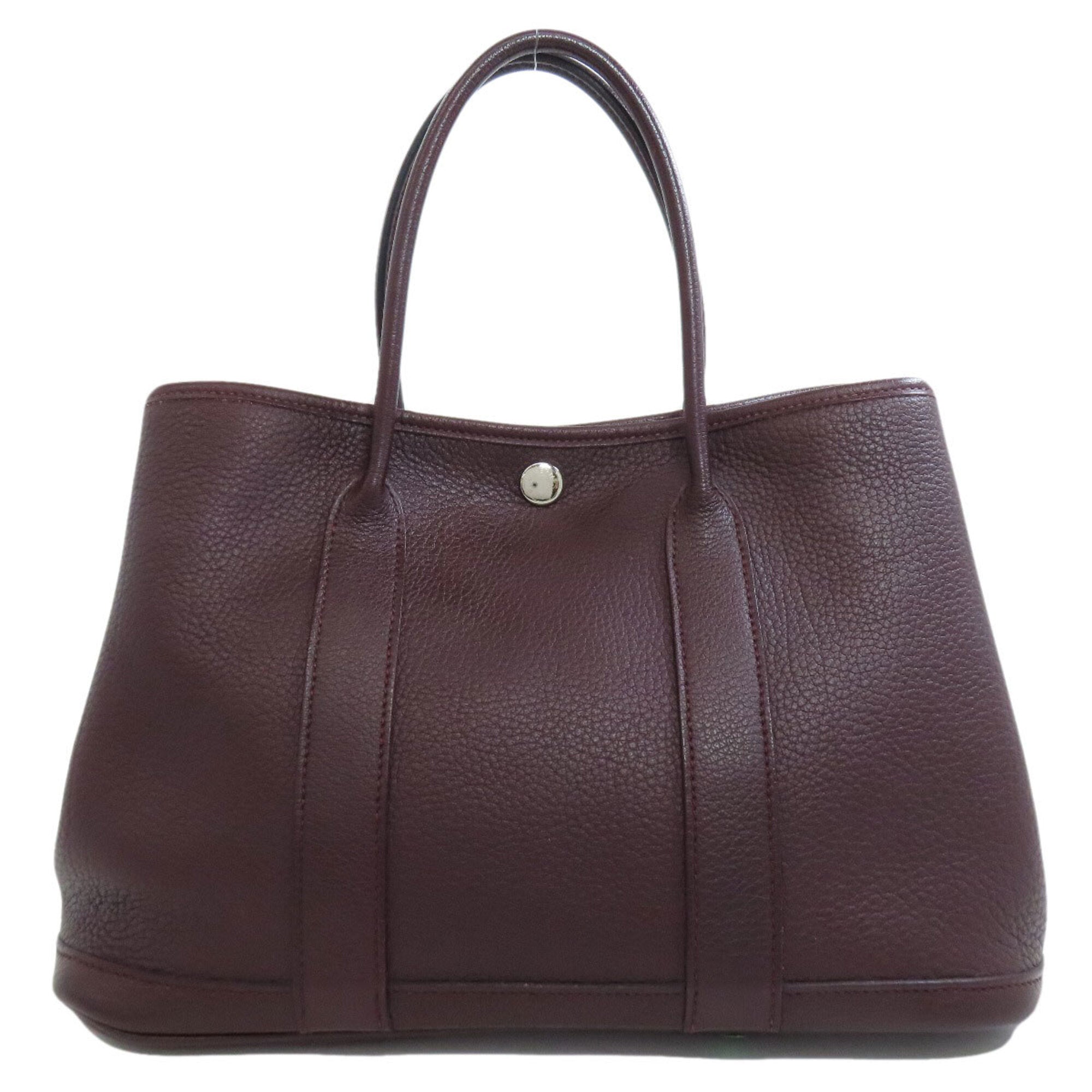 Hermes Bordeaux Negonda Leather Handbag (Pre-Owned)