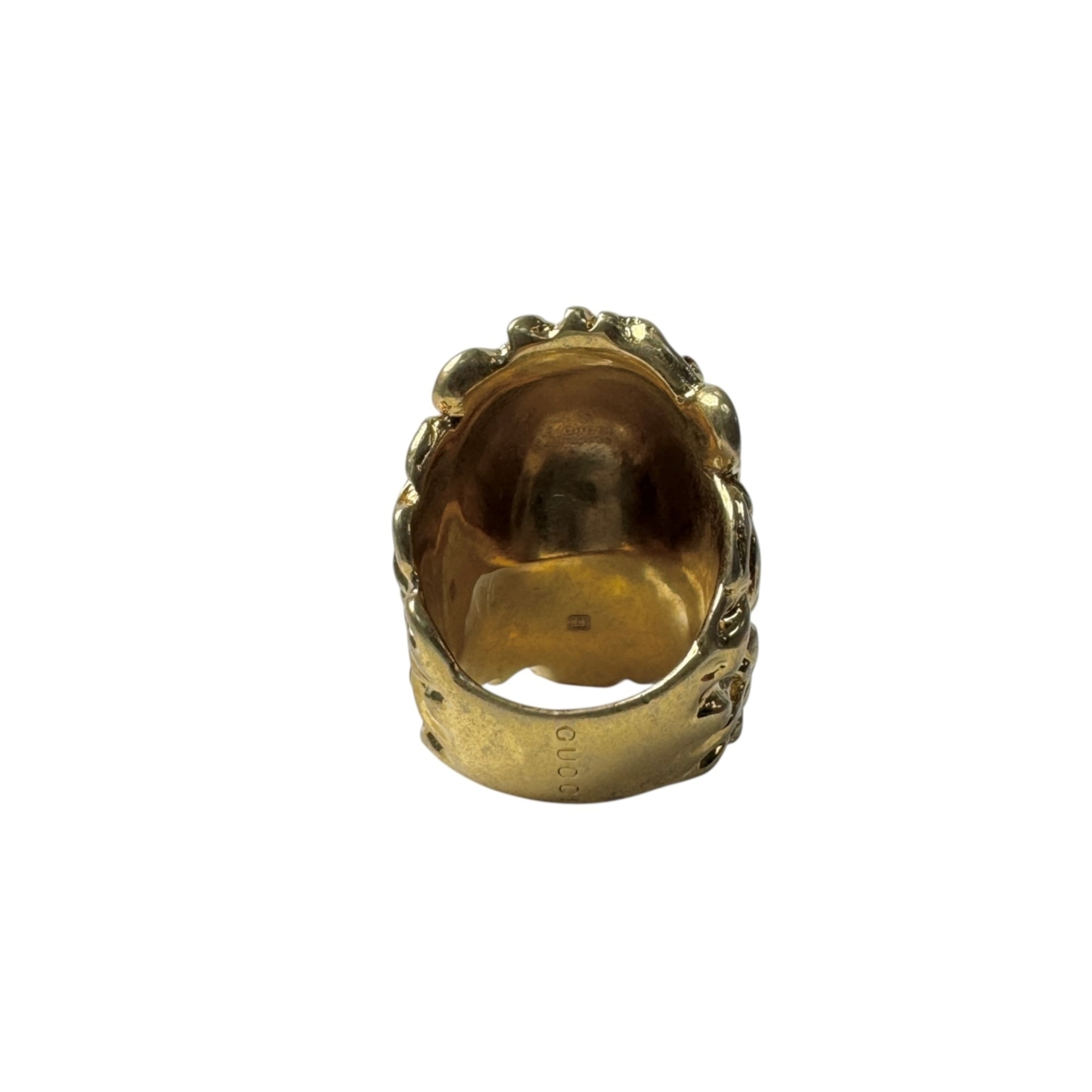 Gucci Gold Metal Band Ring (Pre-Owned)