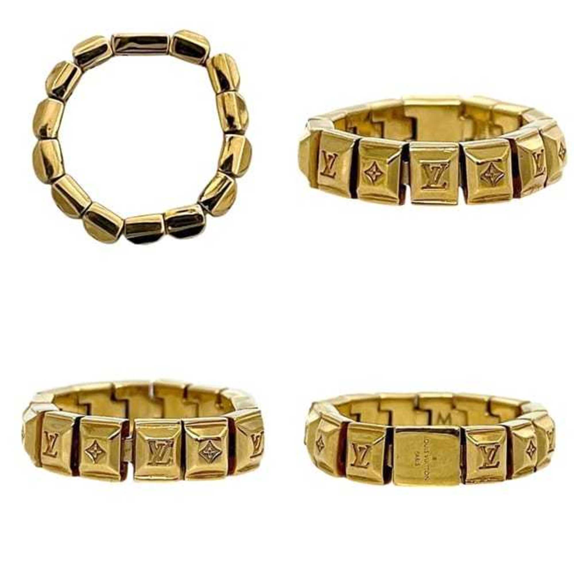 Louis Vuitton Gold Metal Band Ring (Pre-Owned)