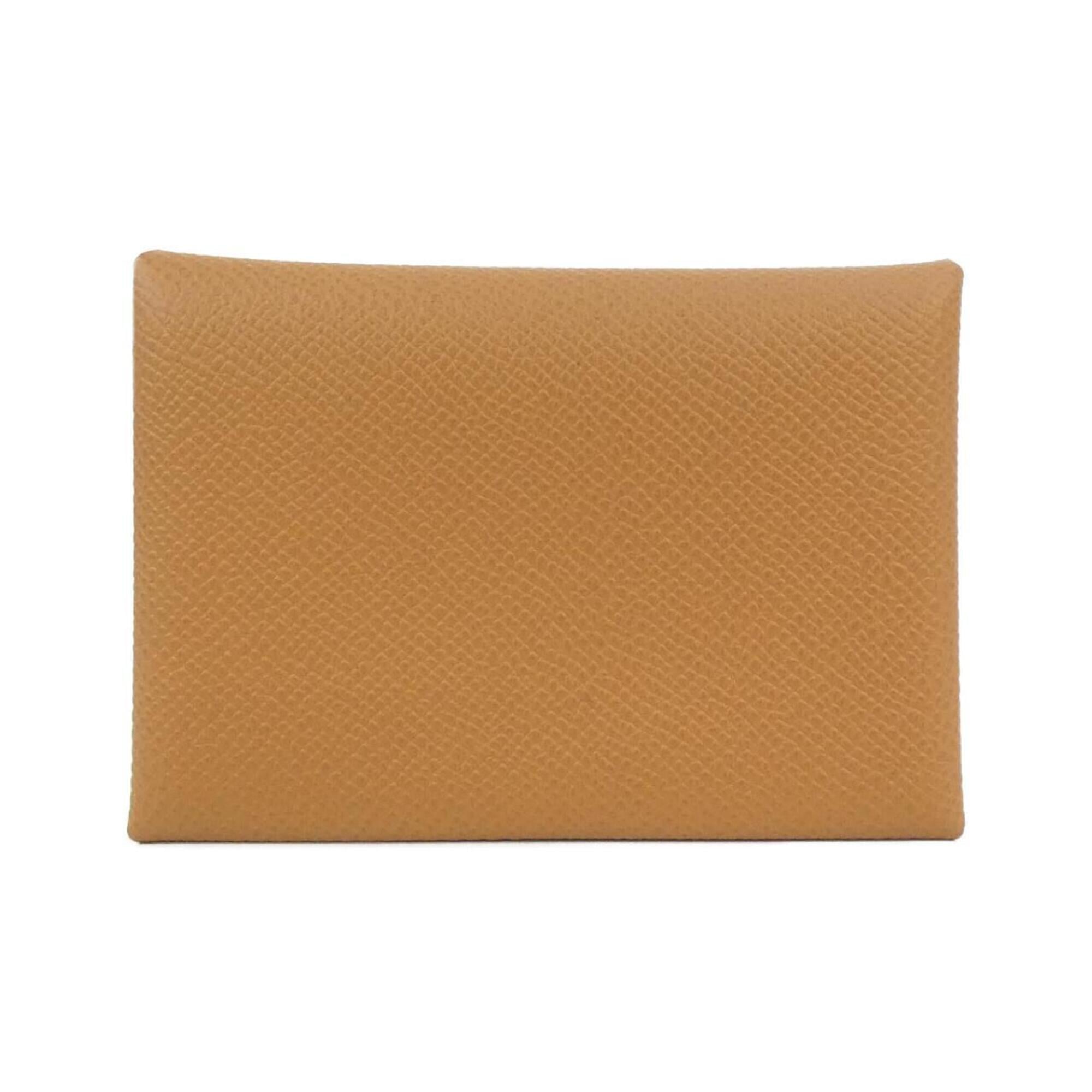 Hermes Gold Epsom Leather Coin Purse/Coin Case (Pre-Owned)