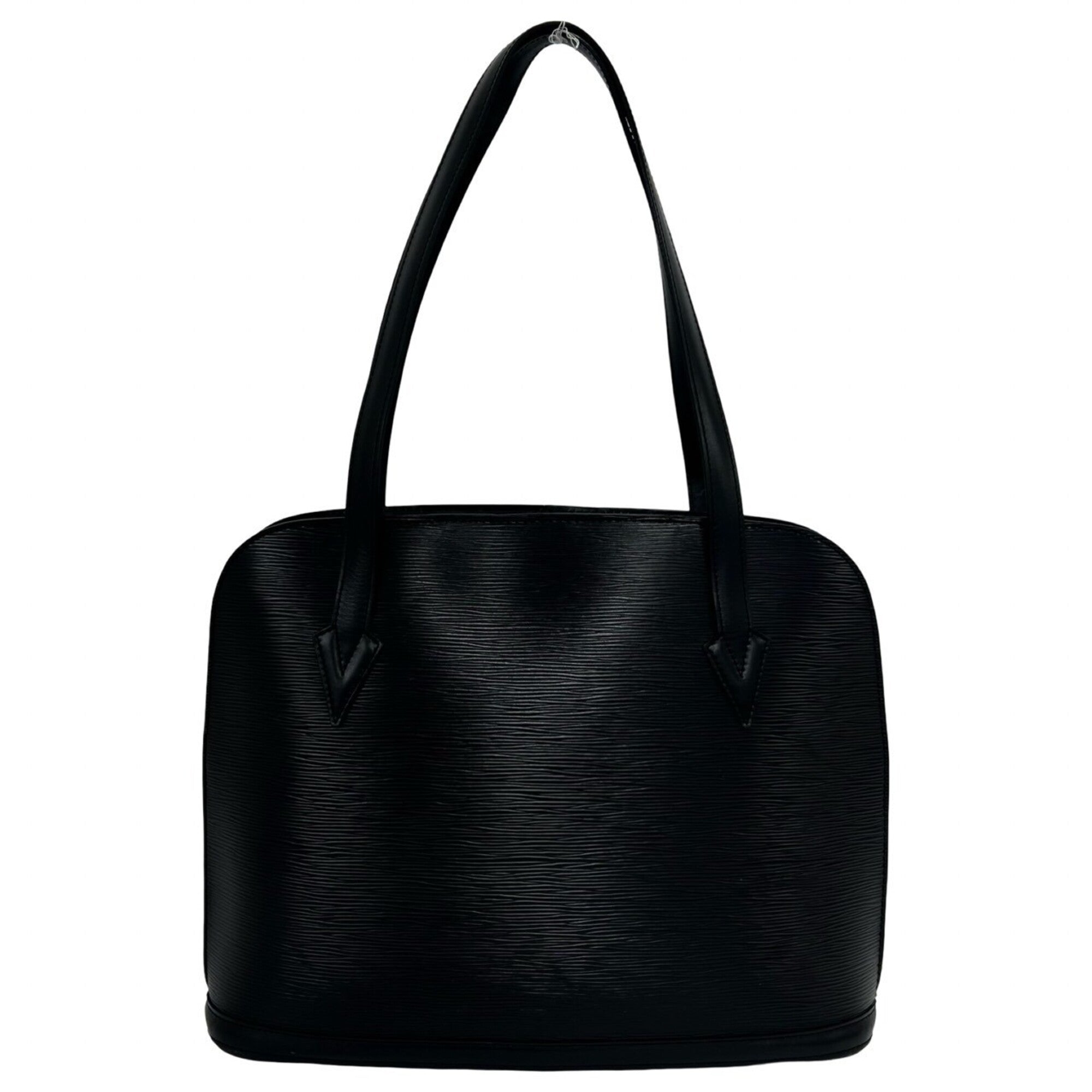Louis Vuitton Black Leather Tote Bag (Pre-Owned)