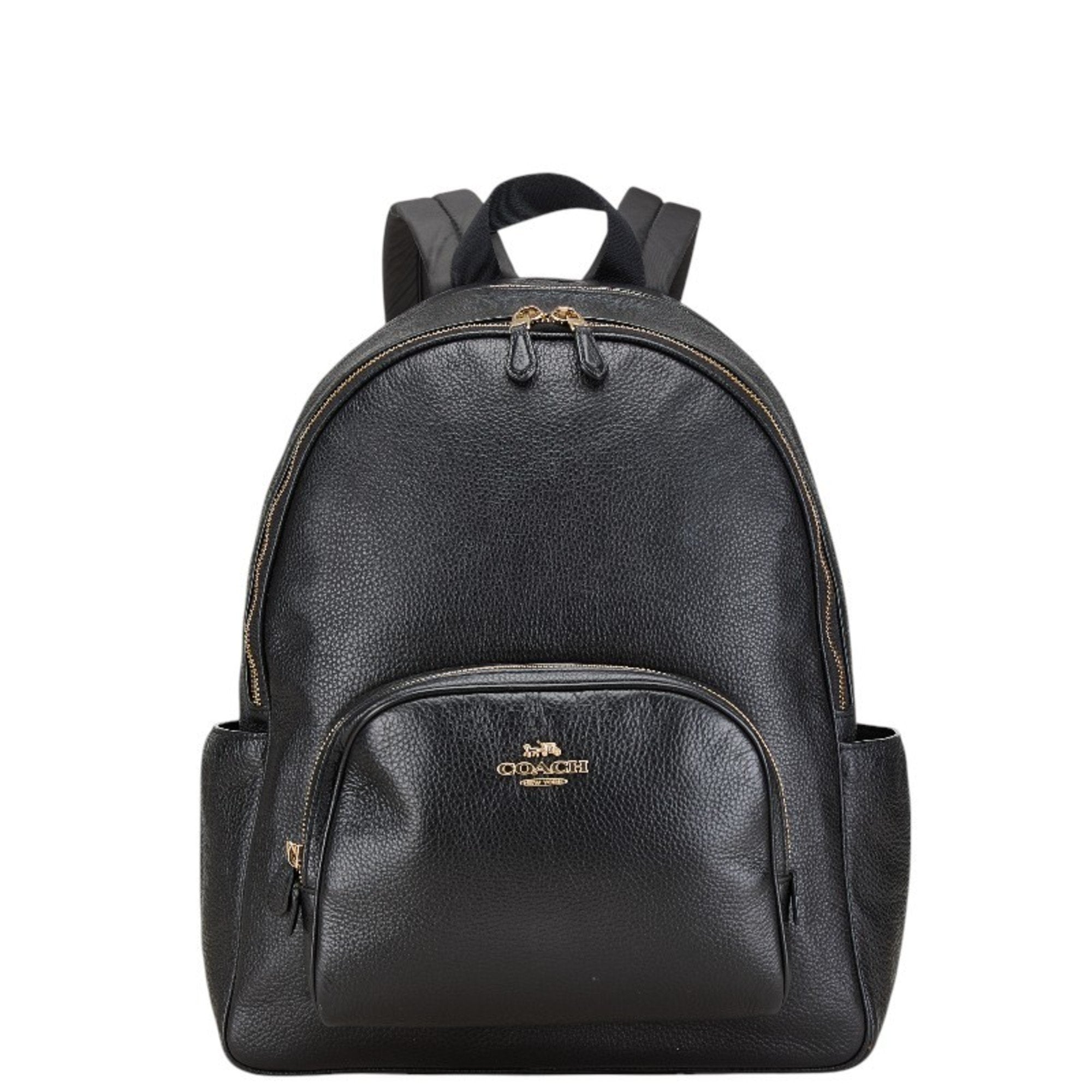 Coach Black Leather Backpack (Pre-Owned)