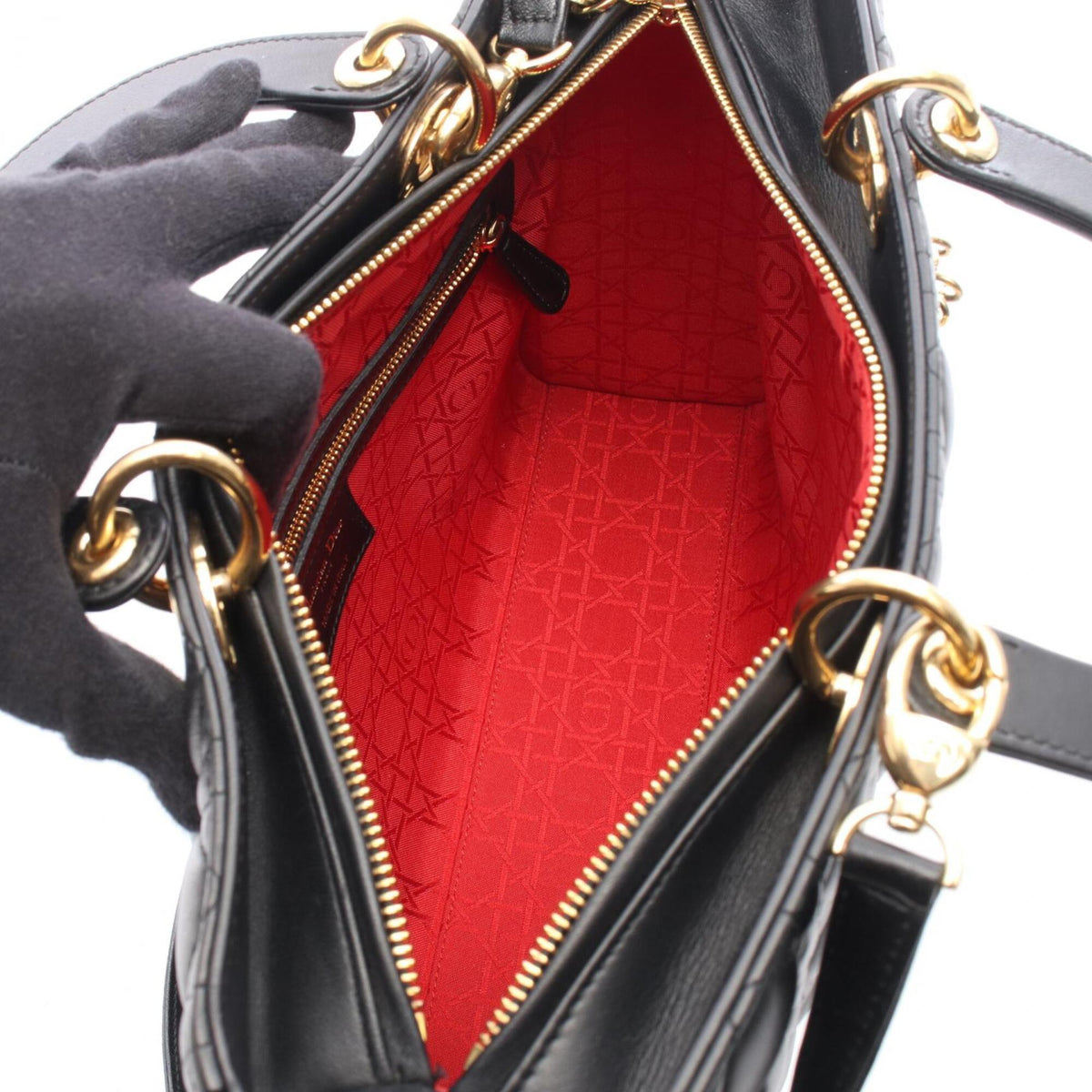 Christian Dior Black Leather Handbag (Pre-Owned)