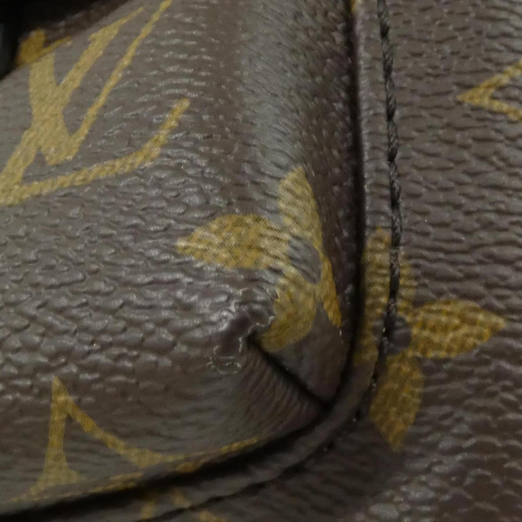Louis Vuitton Monogram Marron Coated Canvas Backpack (Pre-Owned)