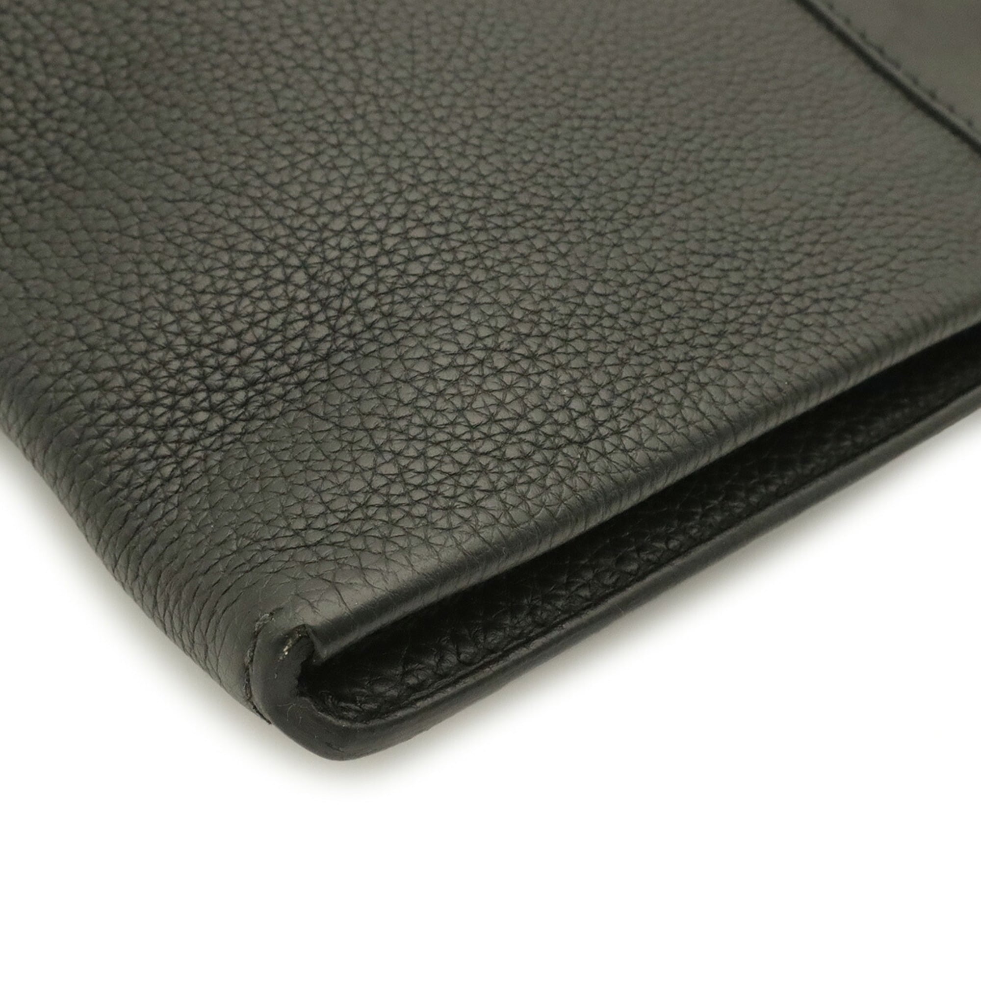 Hermes Black Togo Leather Clutch Bag Handbag (Pre-Owned)