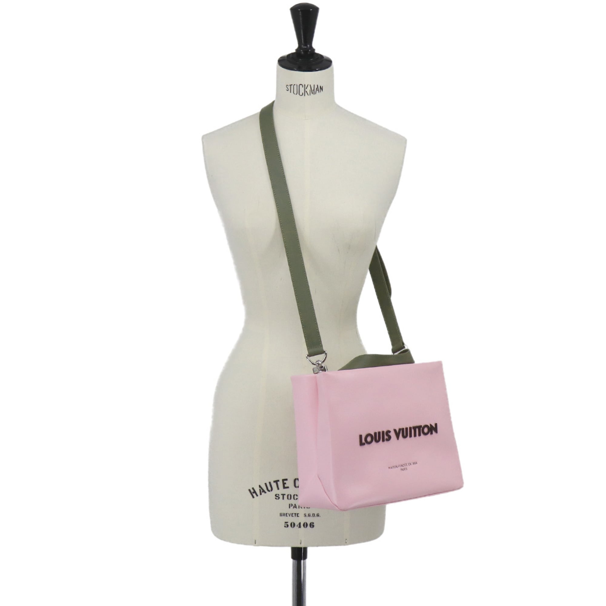 Louis Vuitton Pink Leather Handbag Tote Bag (Pre-Owned)