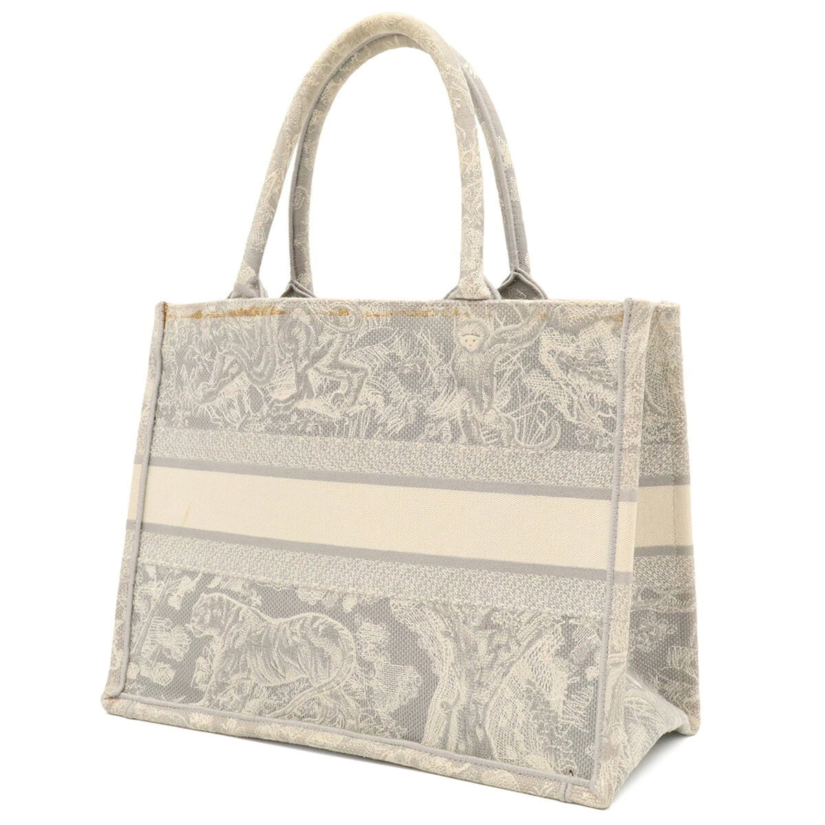 Christian Dior Gray Canvas Tote Bag (Pre-Owned)
