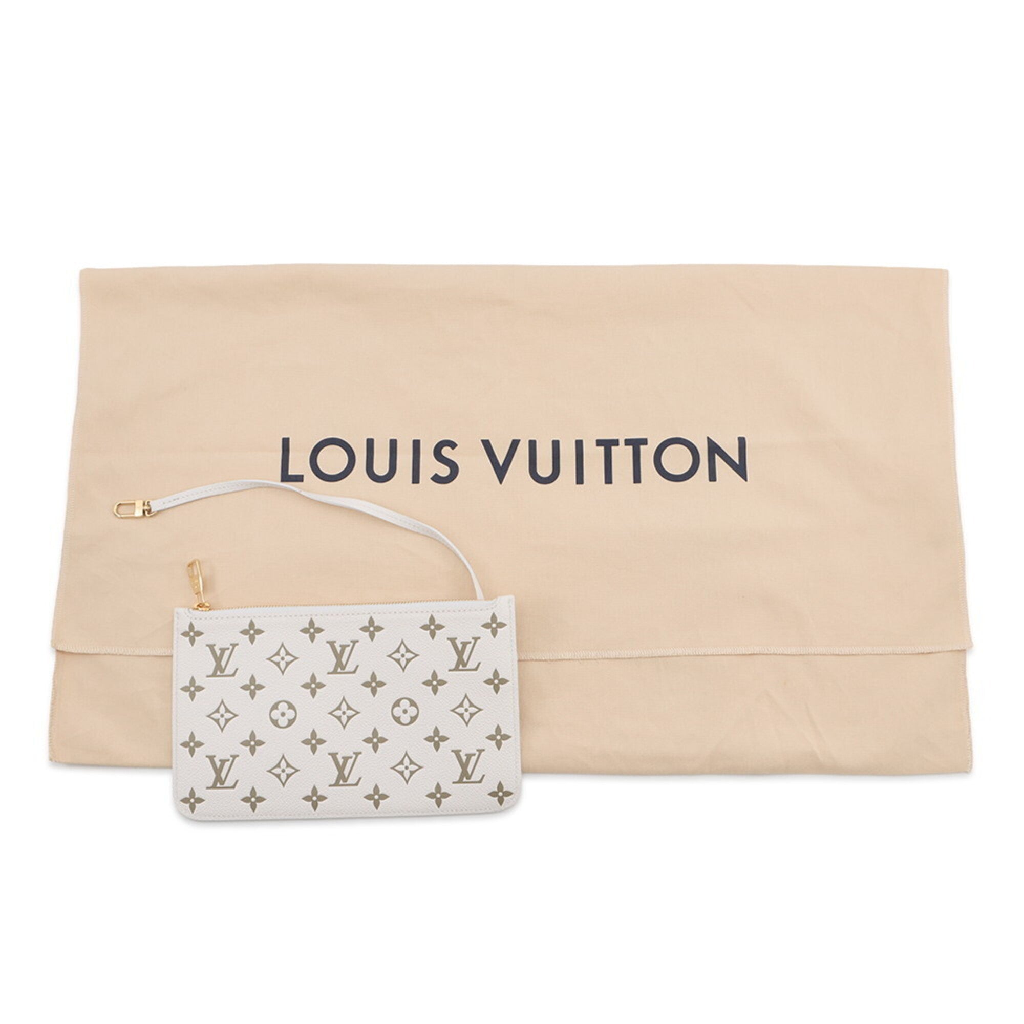 Louis Vuitton Beige Khaki Monogram Empreinte Handbag Shoulder Bag Tote Bag (Pre-Owned)