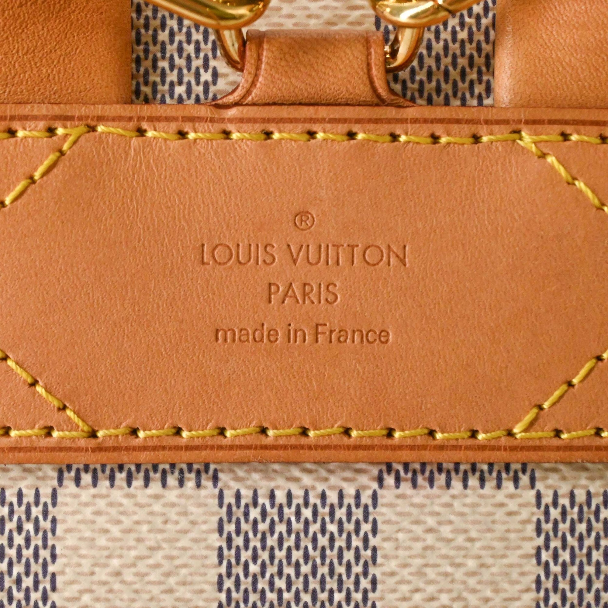 Louis Vuitton Damier Azur White Damier Azur Backpack (Pre-Owned)