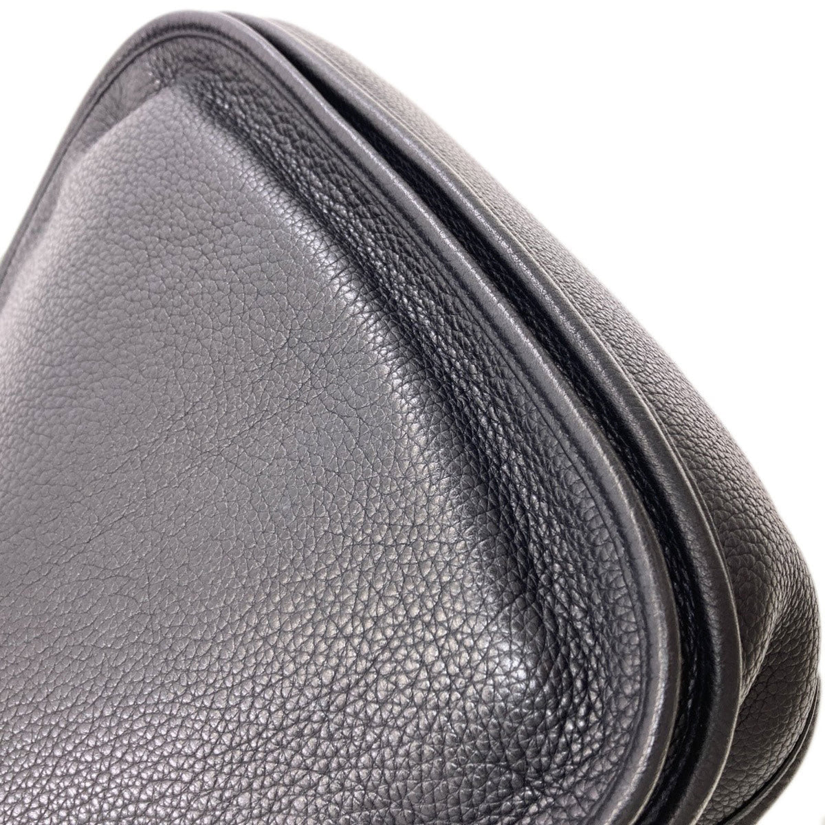 Hermes Black Taurillon Clemence Leather Shoulder Bag (Pre-Owned)