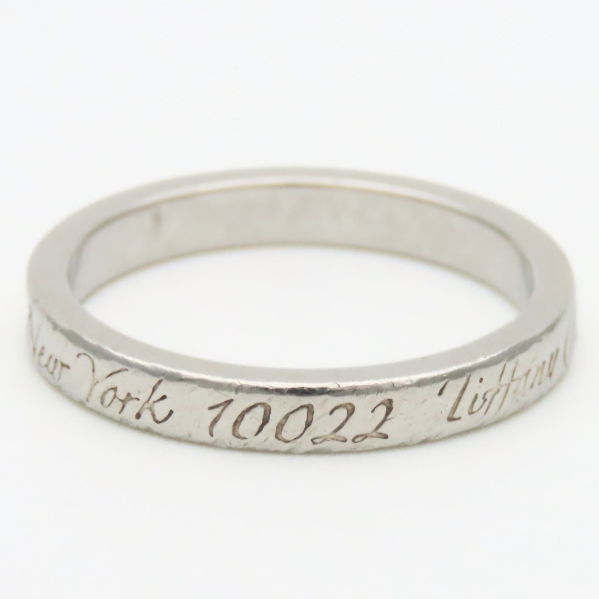 Tiffany Silver Silver 925 Band Ring (Pre-Owned)
