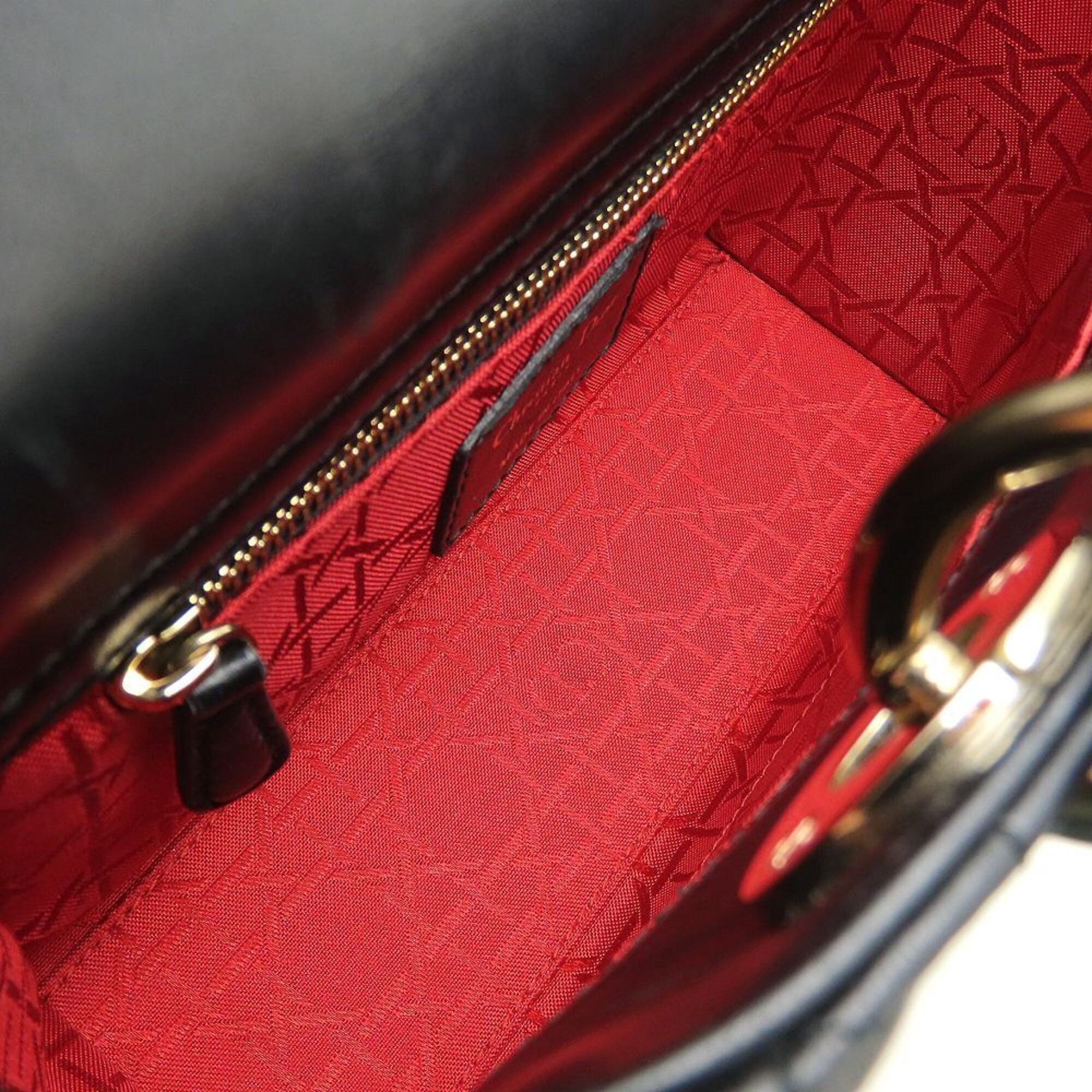 Christian Dior Black Leather Handbag (Pre-Owned)