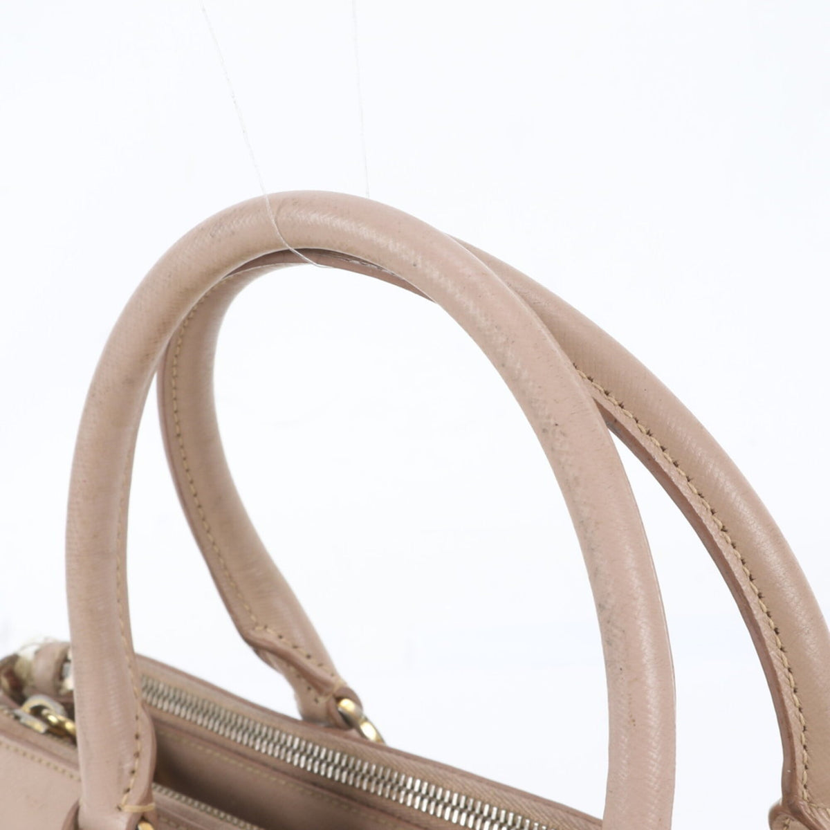 Prada Pink Leather Handbag Shoulder Bag Tote Bag (Pre-Owned)