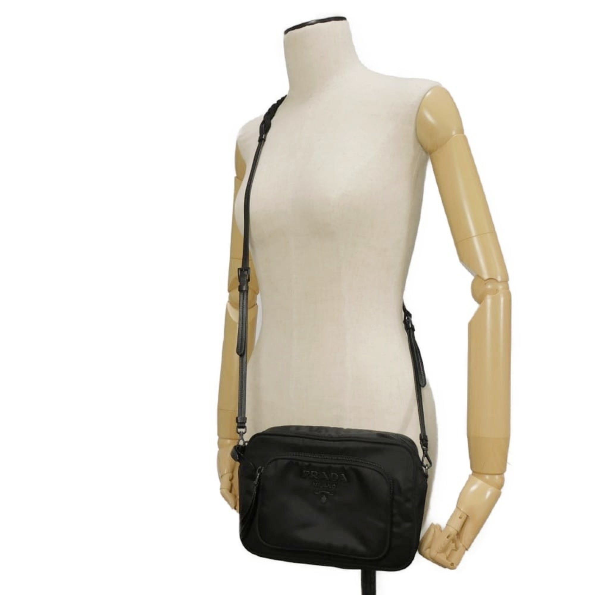 Prada Black Nero Nylon Shoulder Bag Sling Bag (Pre-Owned)