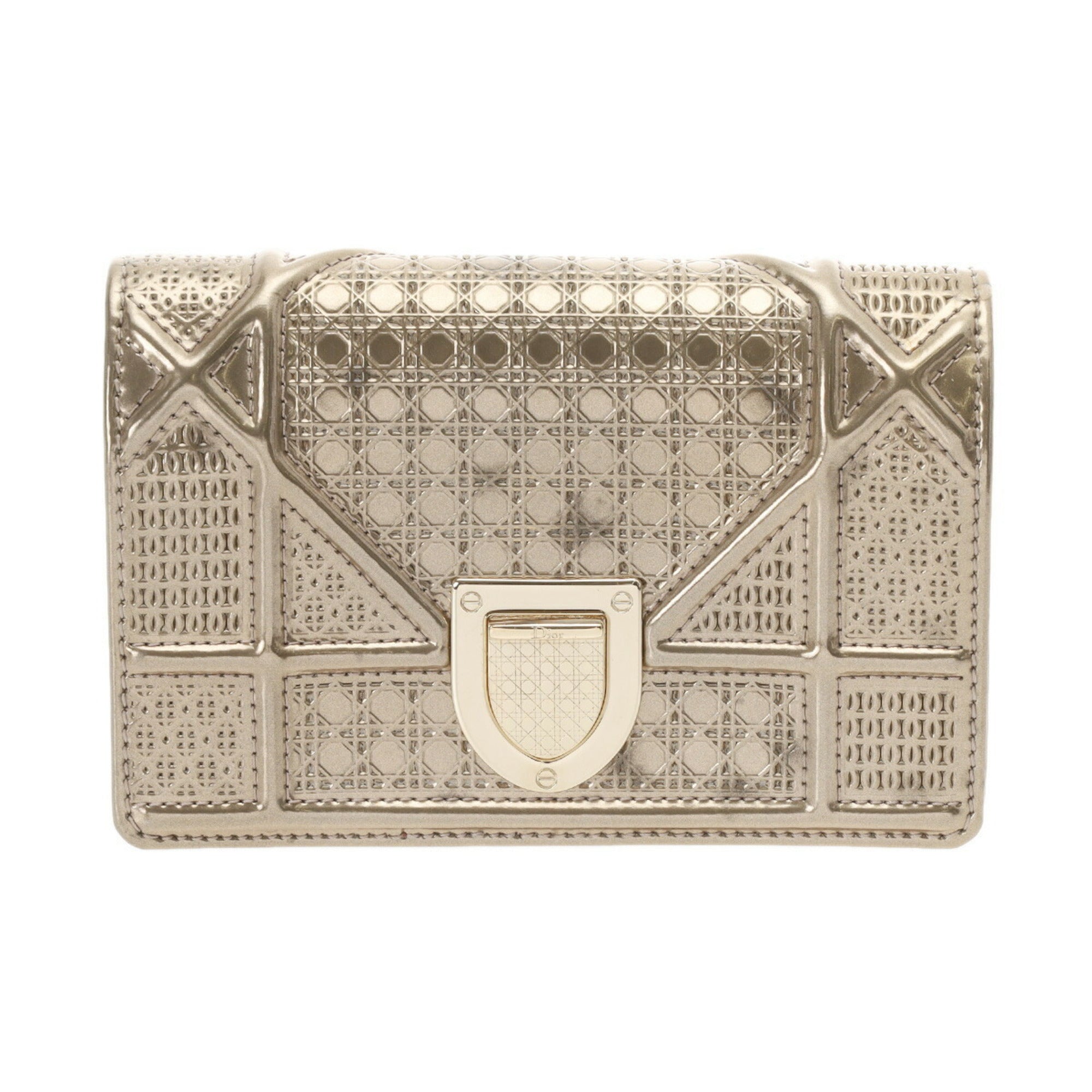 Christian Dior Gold Leather Shoulder Bag (Pre-Owned)
