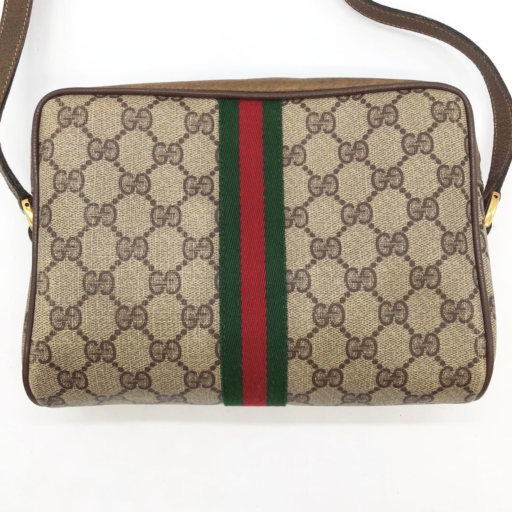 Gucci Brown Gg Supreme Shoulder Bag (Pre-Owned)