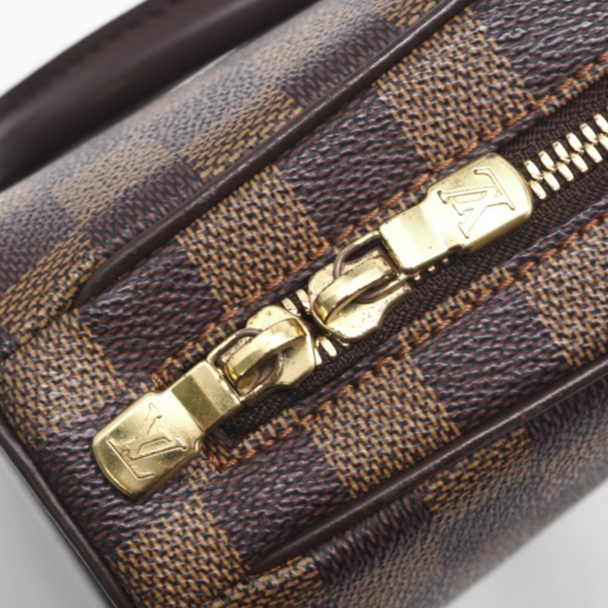 Louis Vuitton Brown Coated Canvas Leather Handbag (Pre-Owned)