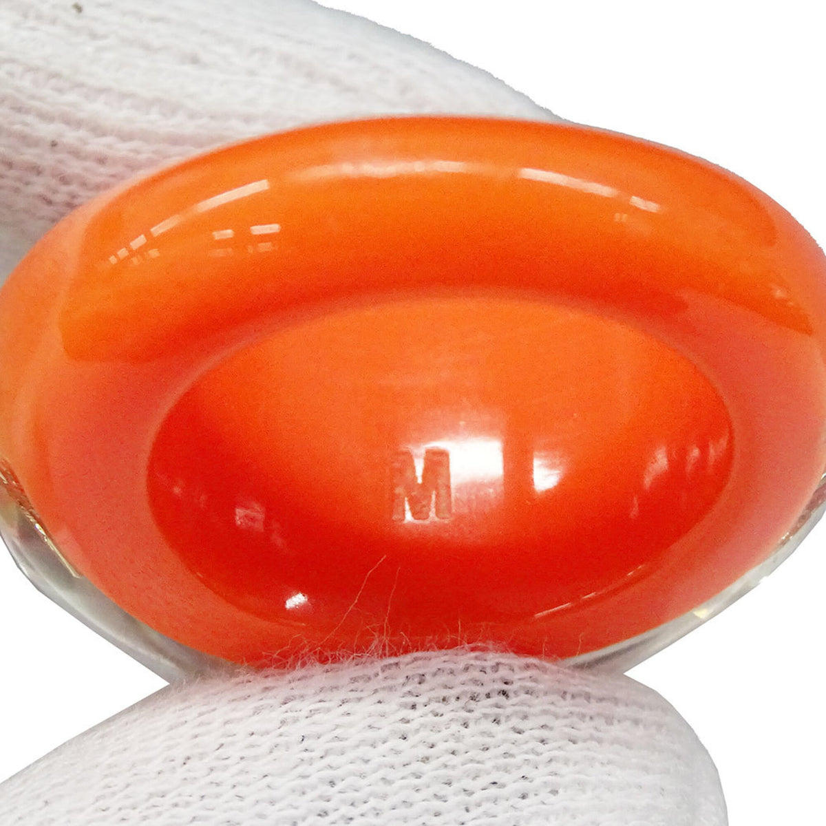 Louis Vuitton Orange Resin Band Ring (Pre-Owned)