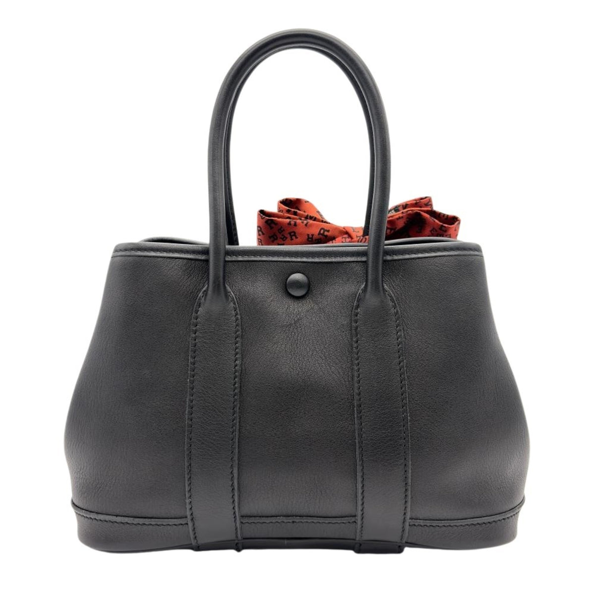 Hermes Black Swift Leather Handbag (Pre-Owned)