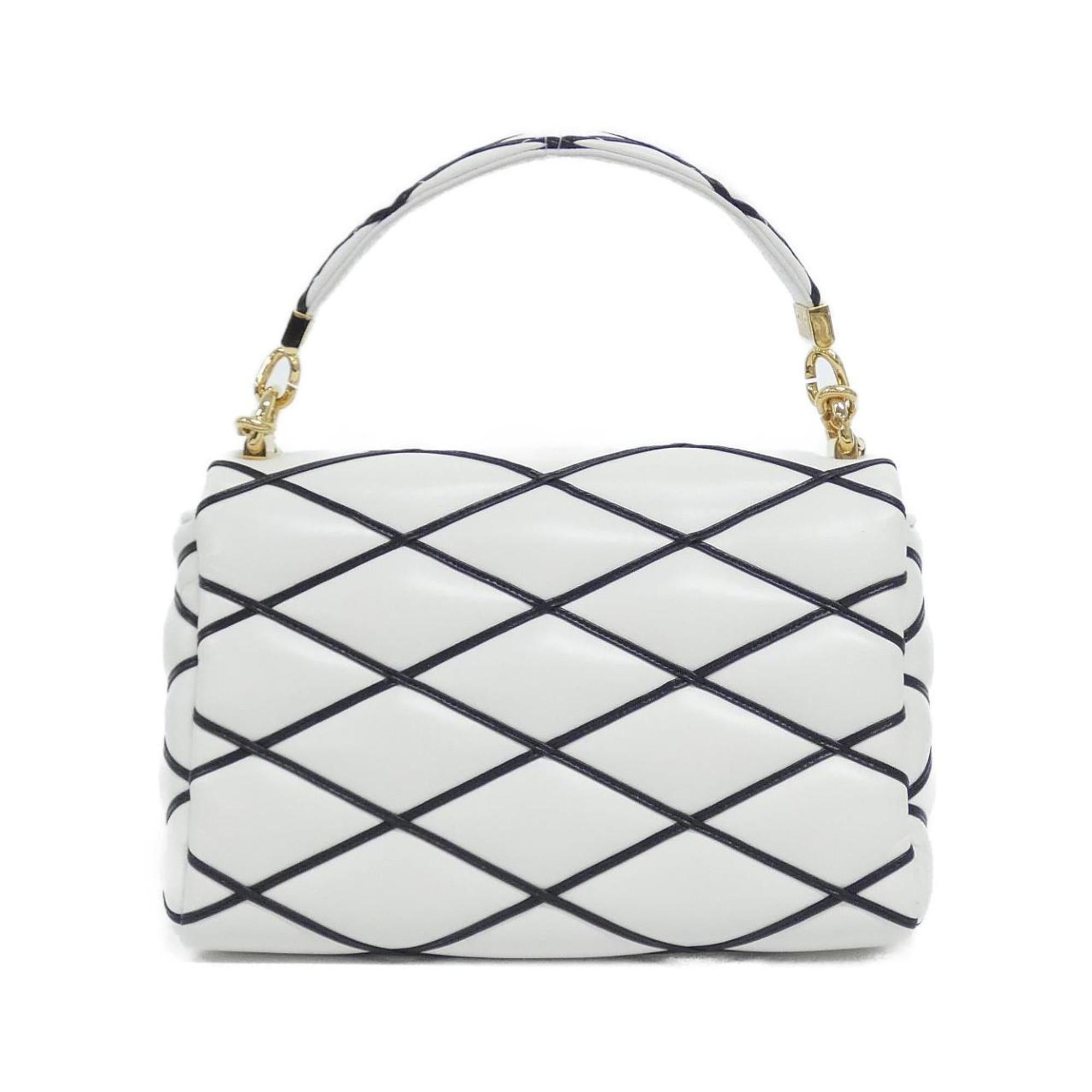 Louis Vuitton Blanc Noir Leather Shoulder Bag (Pre-Owned)