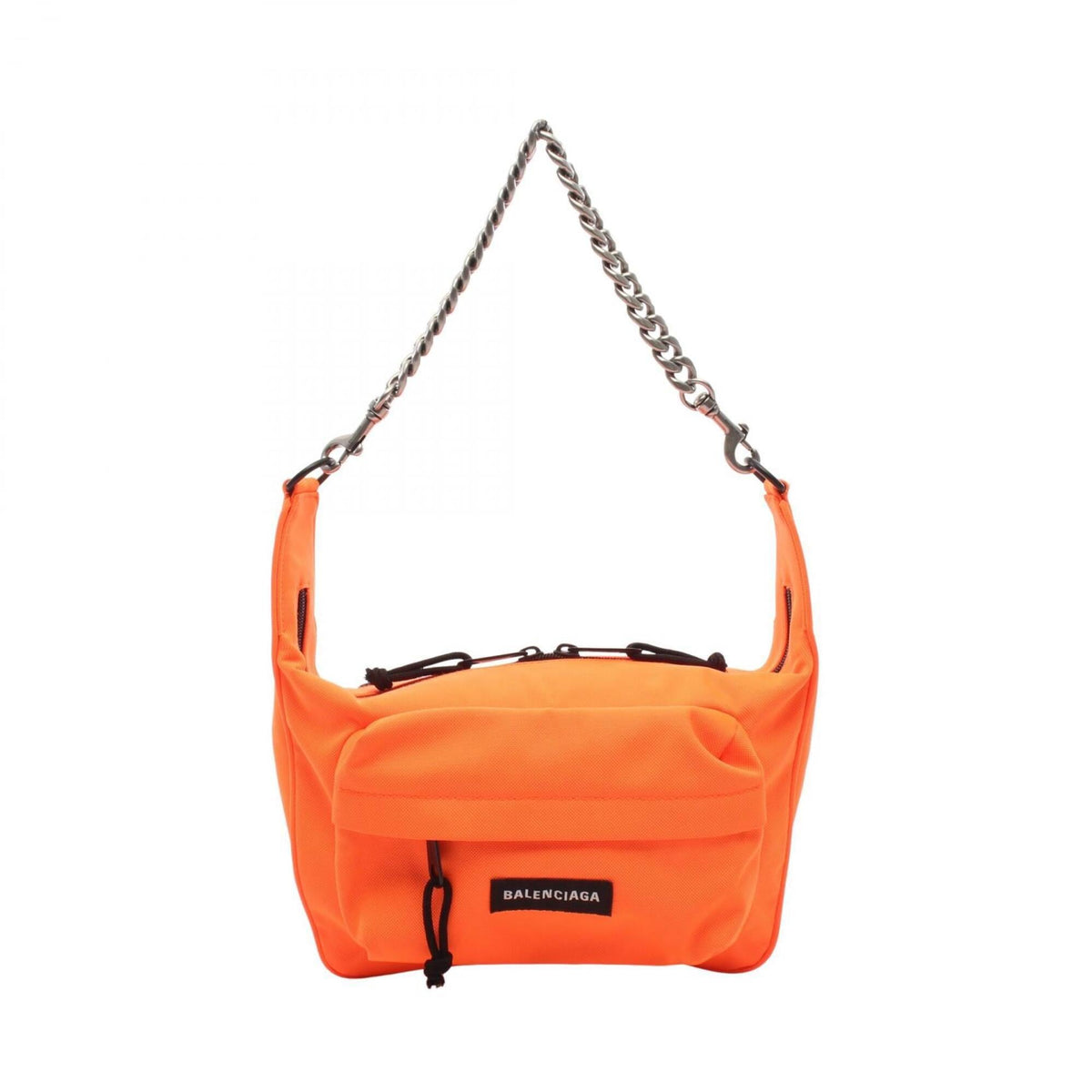 Balenciaga Orange Canvas Handbag Shoulder Bag (Pre-Owned)