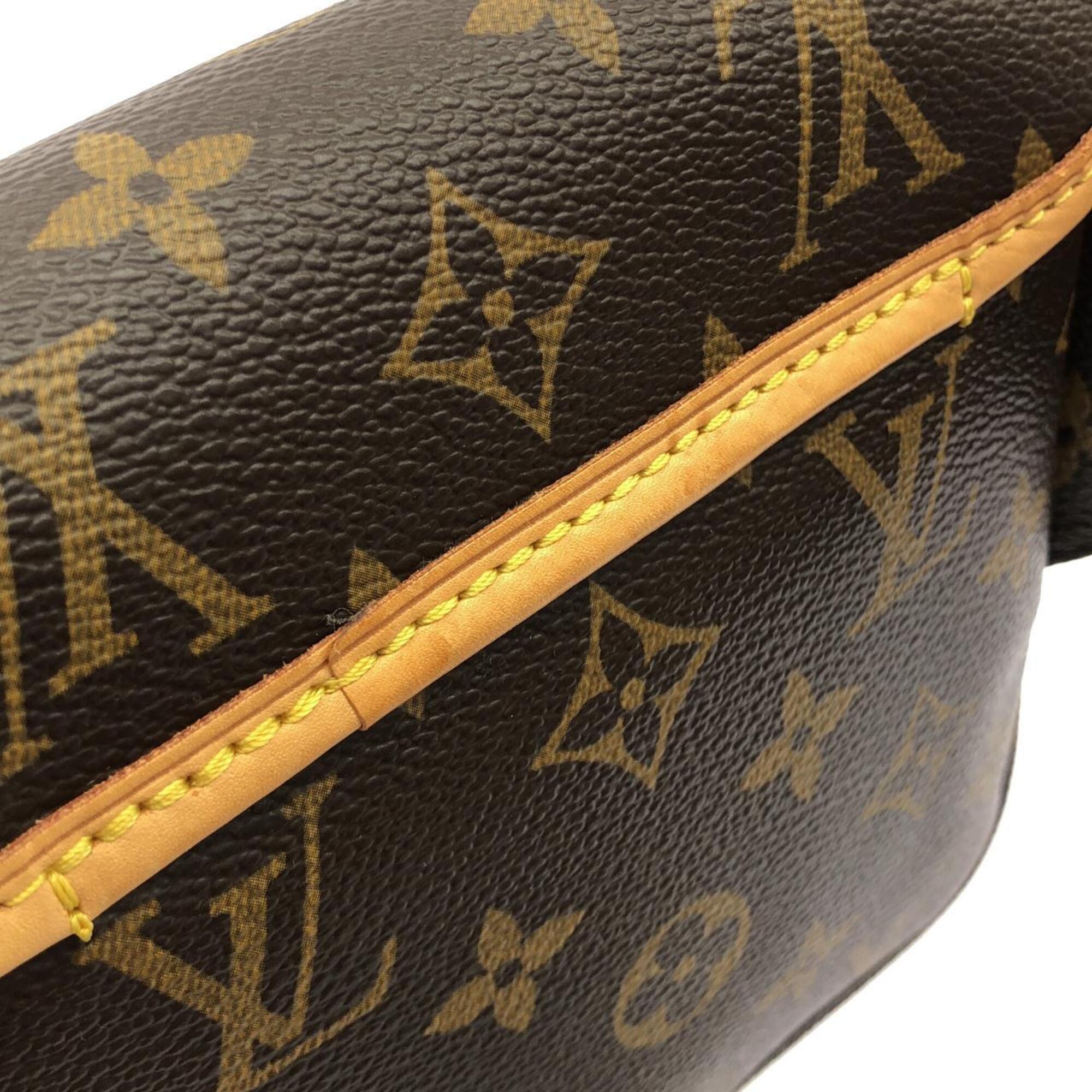Louis Vuitton Marron Monogram Coated Canvas Shoulder Bag (Pre-Owned)