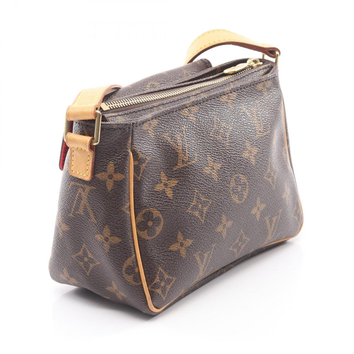 Louis Vuitton Monogram Brown Coated Canvas Leather Shoulder Bag (Pre-Owned)