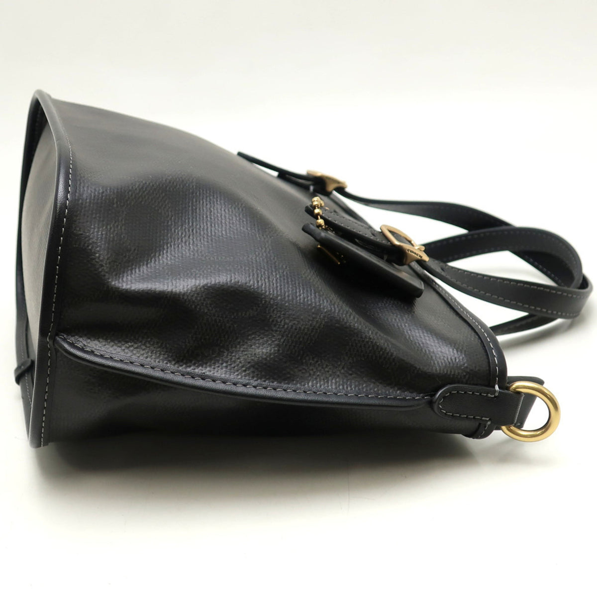 Coach Black Coated Canvas Tote Bag (Pre-Owned)